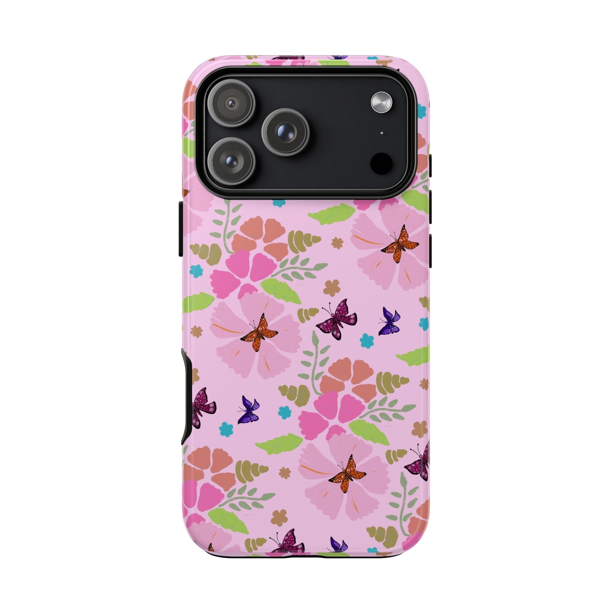 Pink Butterfly Garden Theme Tough Cases Printify