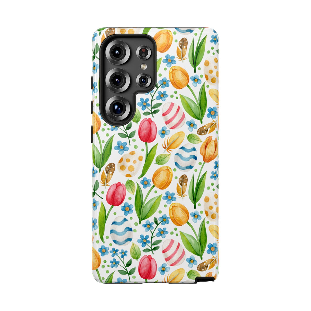 Cute Tulip Egg Theme Tough Cases Printify