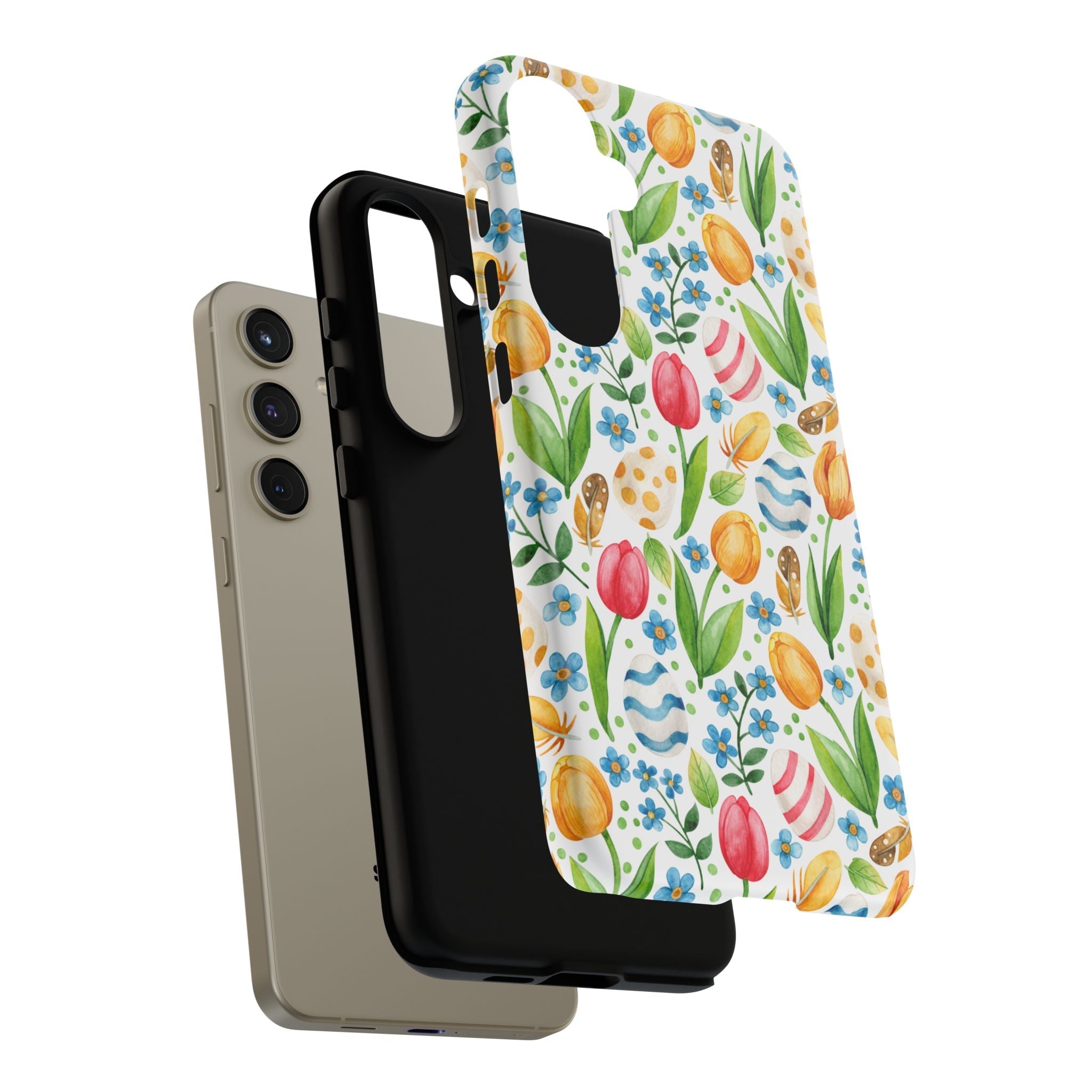 Cute Tulip Egg Theme Tough Cases Printify