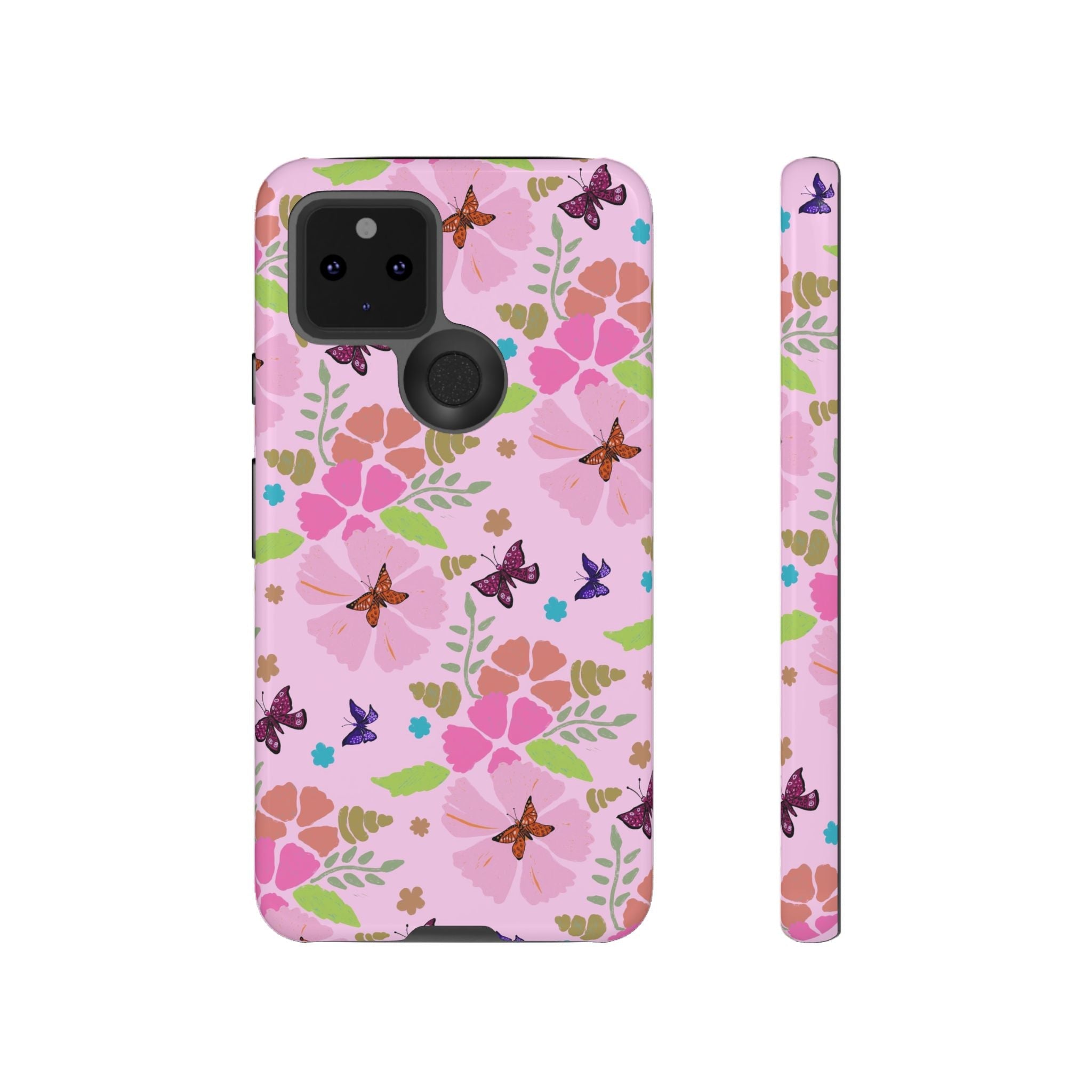 Pink Butterfly Garden Theme Tough Cases Printify