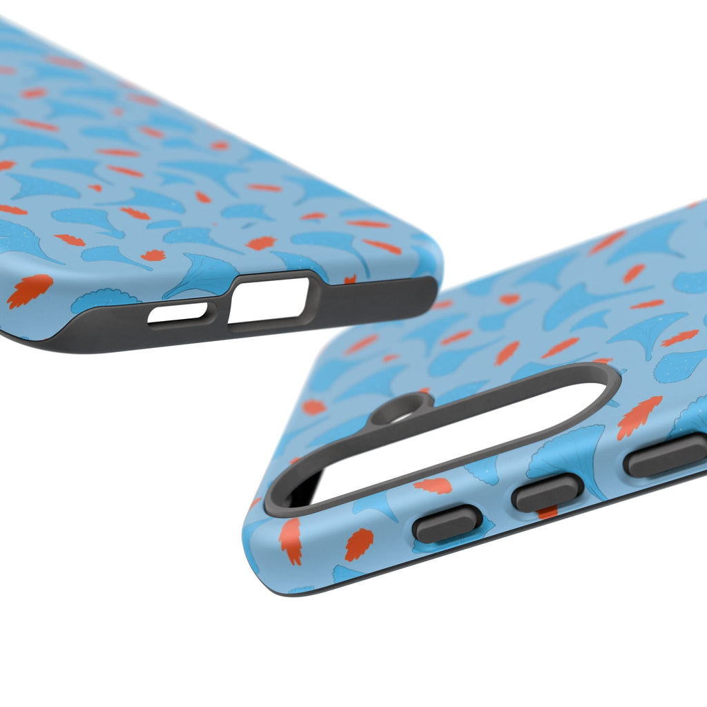 Blue Orange Odd Shape Themed Tough Cases Printify