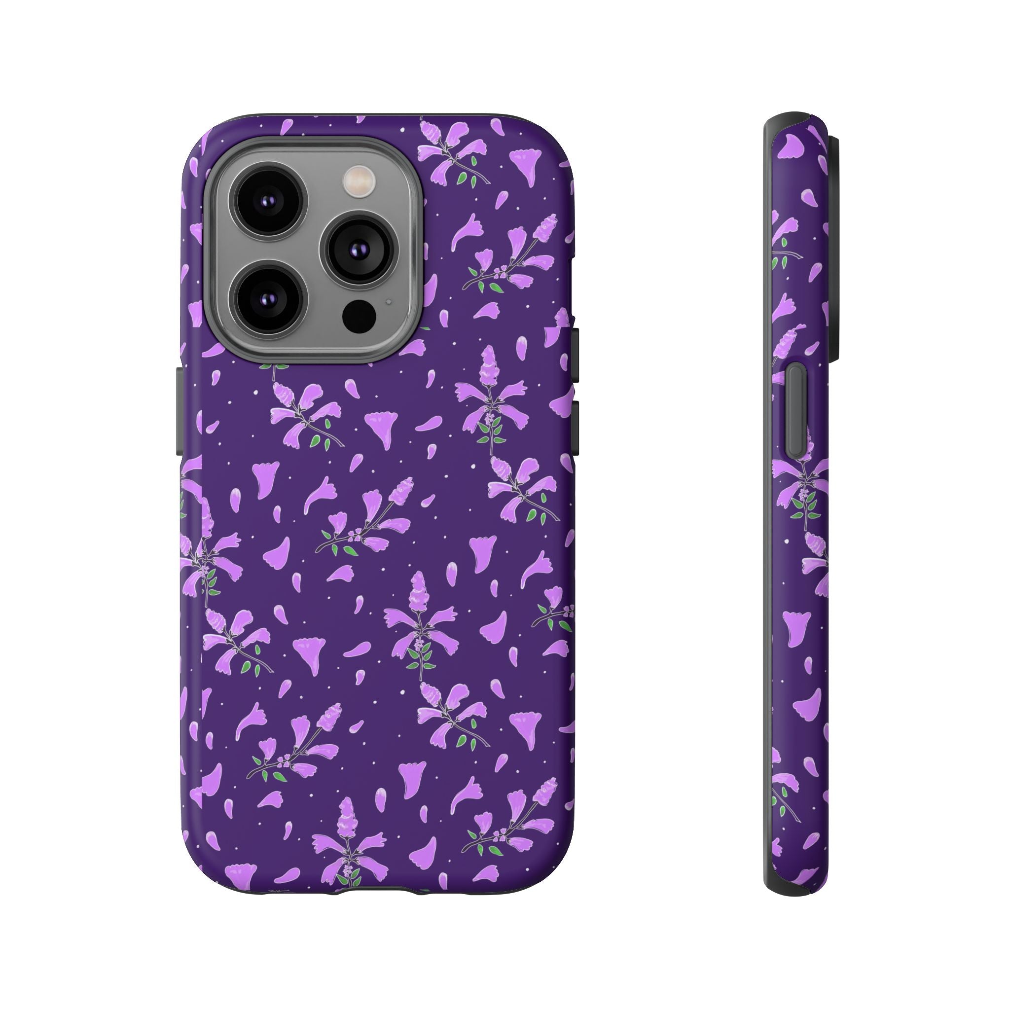 Purple Wild Flower Tough Phone Cases Printify
