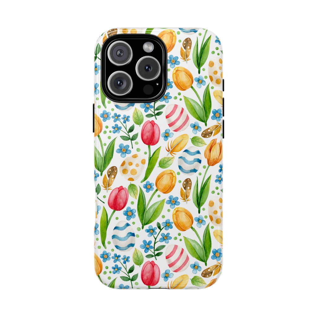 Cute Tulip Egg Theme Tough Cases Printify