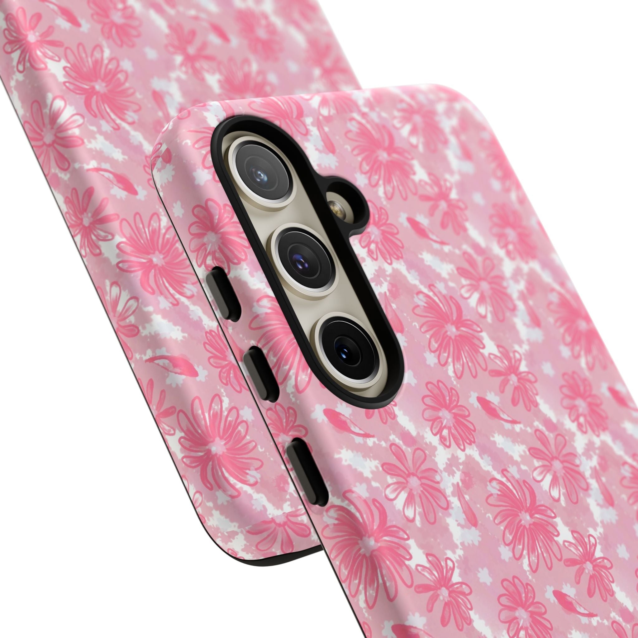 Flora Pink White Phone Case (Carry Original Art Drawn) Printify