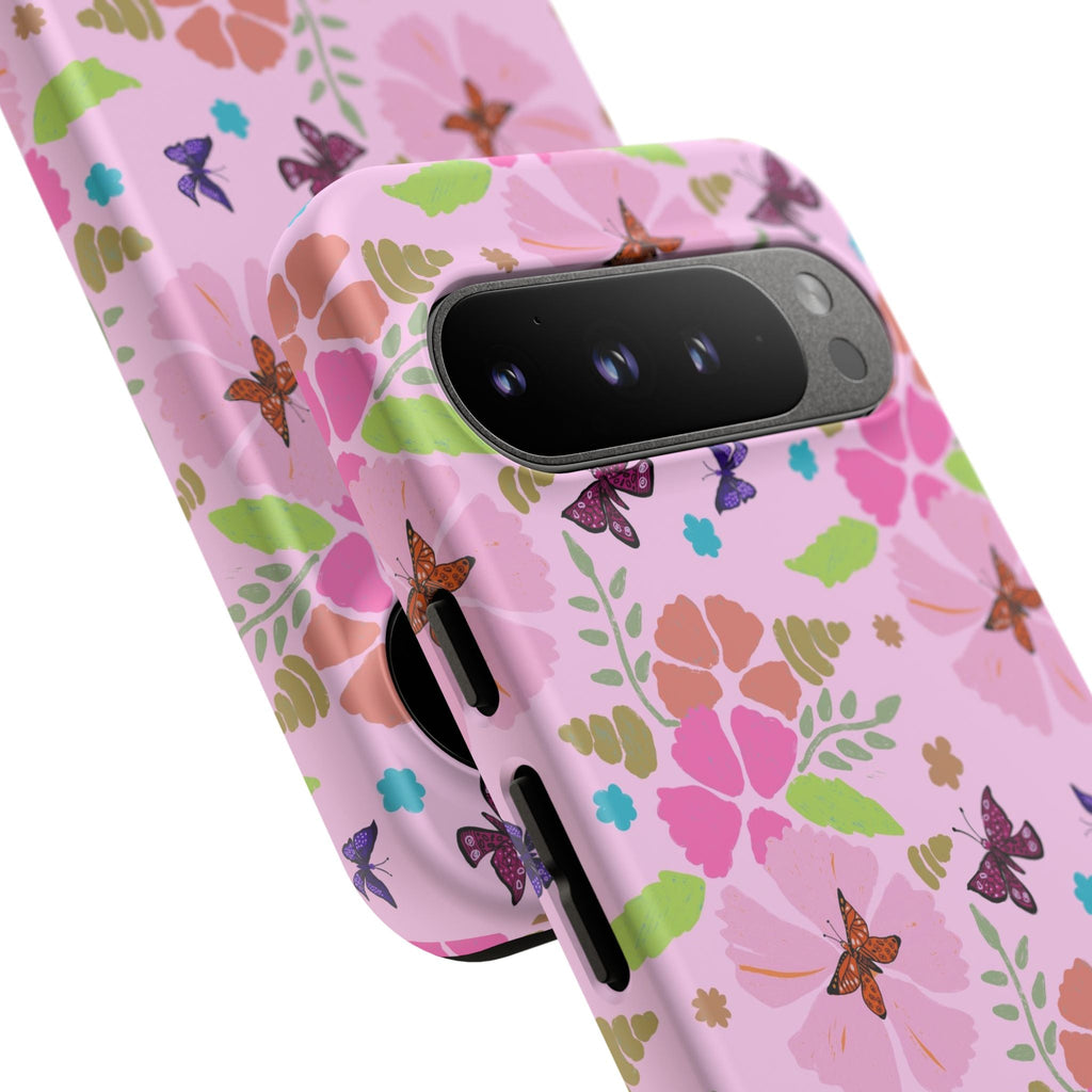 Pink Butterfly Garden Theme Tough Cases Printify