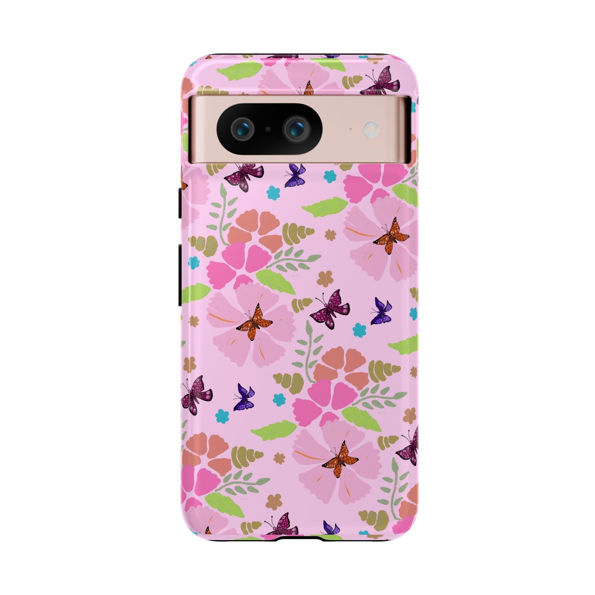 Pink Butterfly Garden Theme Tough Cases Printify
