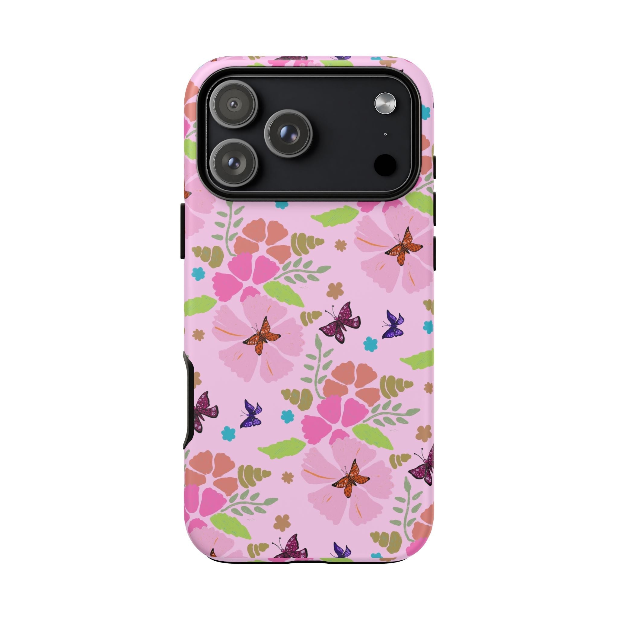 Pink Butterfly Garden Theme Tough Cases Printify