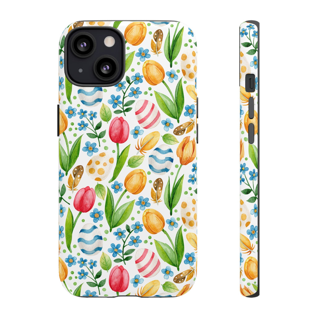 Cute Tulip Egg Theme Tough Cases Printify