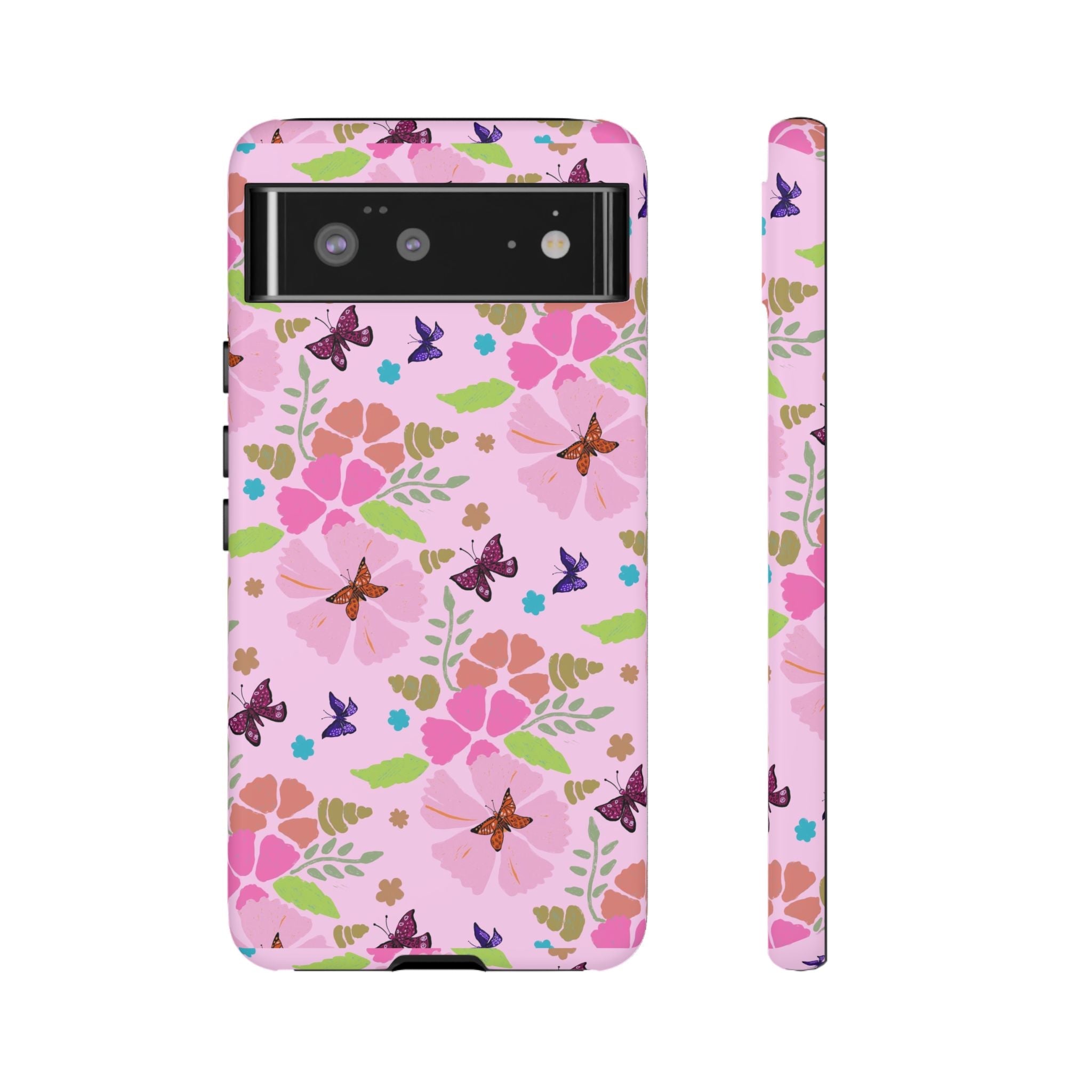Pink Butterfly Garden Theme Tough Cases Printify