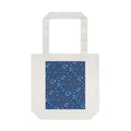 Small Blue Botanic Prints Cotton Tote Bag