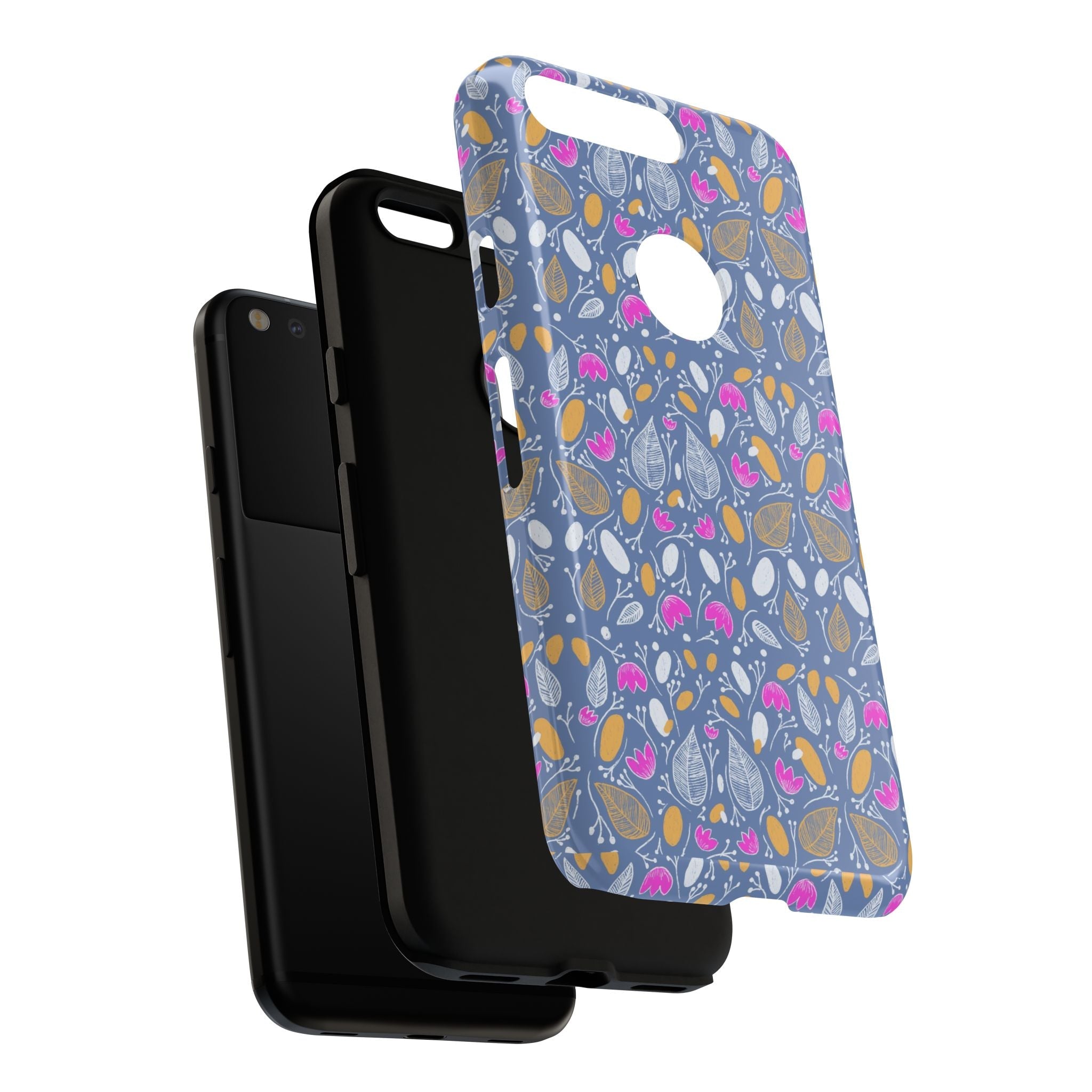 Abstract Grey Small BotanicThemed Tough Cases-Matte and Glossy Printify
