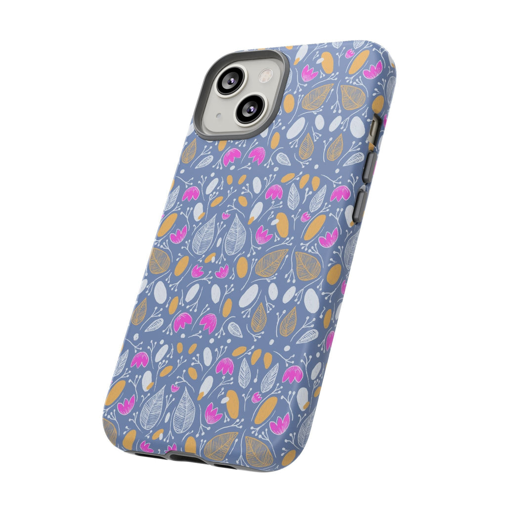 Abstract Grey Small BotanicThemed Tough Cases-Matte and Glossy Printify