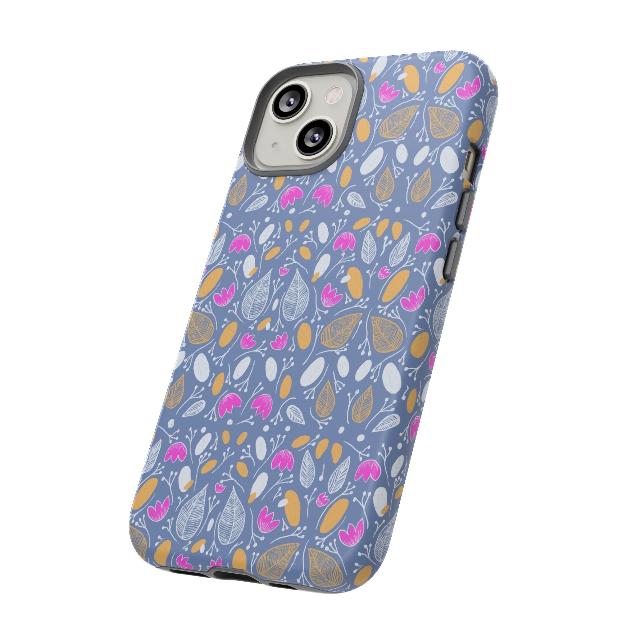Abstract Grey Small BotanicThemed Tough Cases-Matte and Glossy Printify