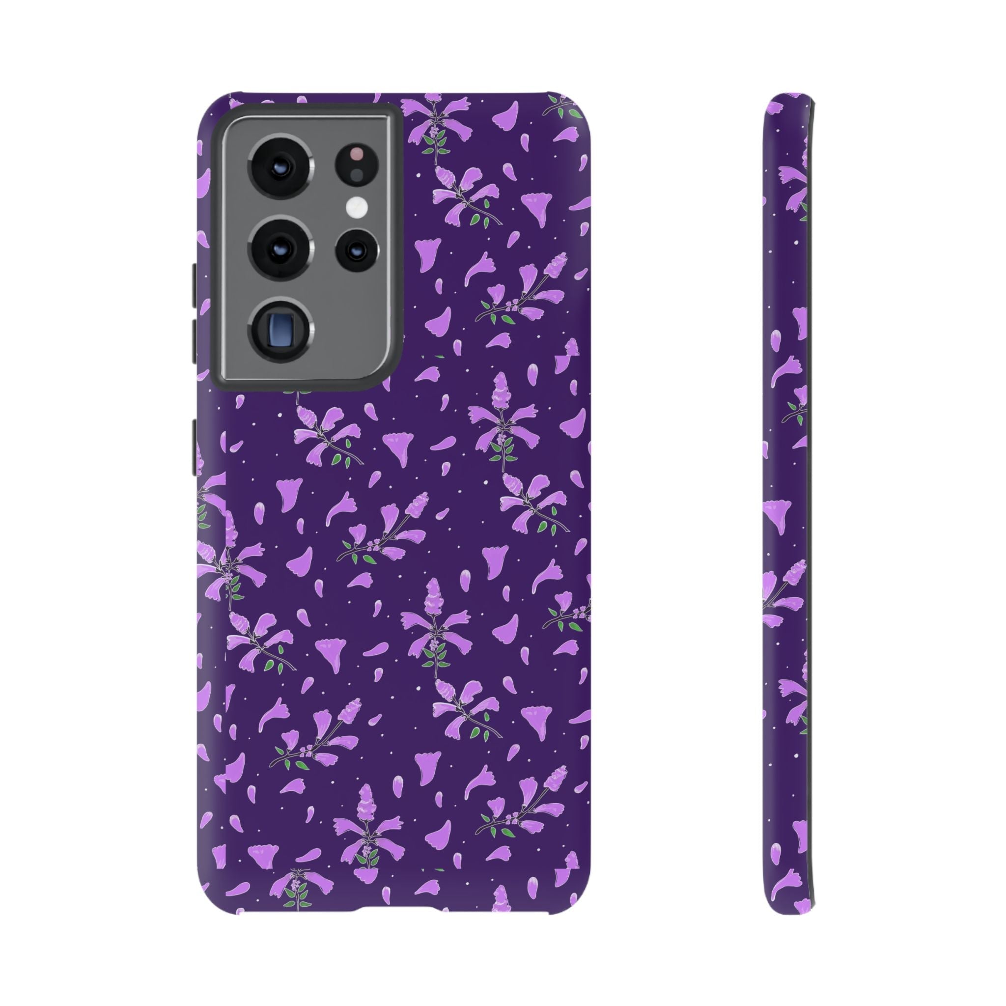 Purple Wild Flower Tough Phone Cases Printify