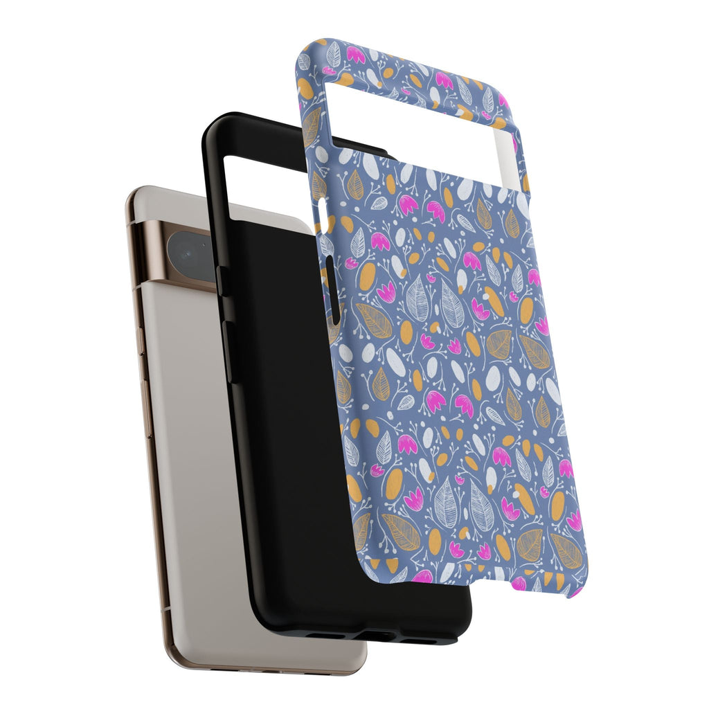 Abstract Grey Small BotanicThemed Tough Cases-Matte and Glossy Printify