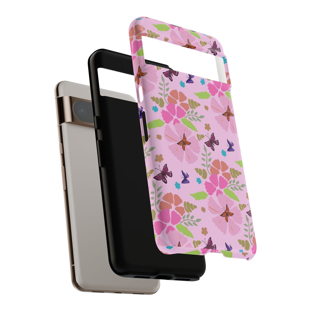 Pink Butterfly Garden Theme Tough Cases Printify