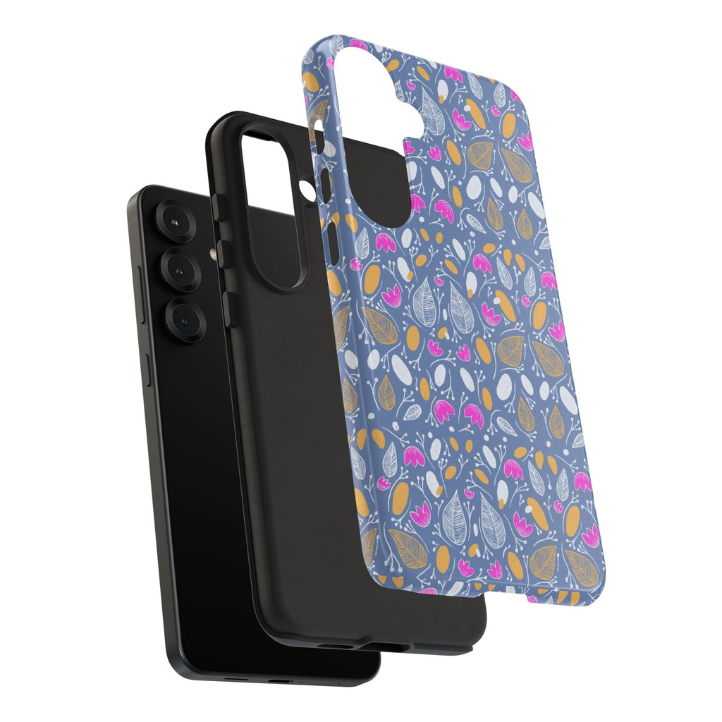 Abstract Grey Small BotanicThemed Tough Cases-Matte and Glossy Printify
