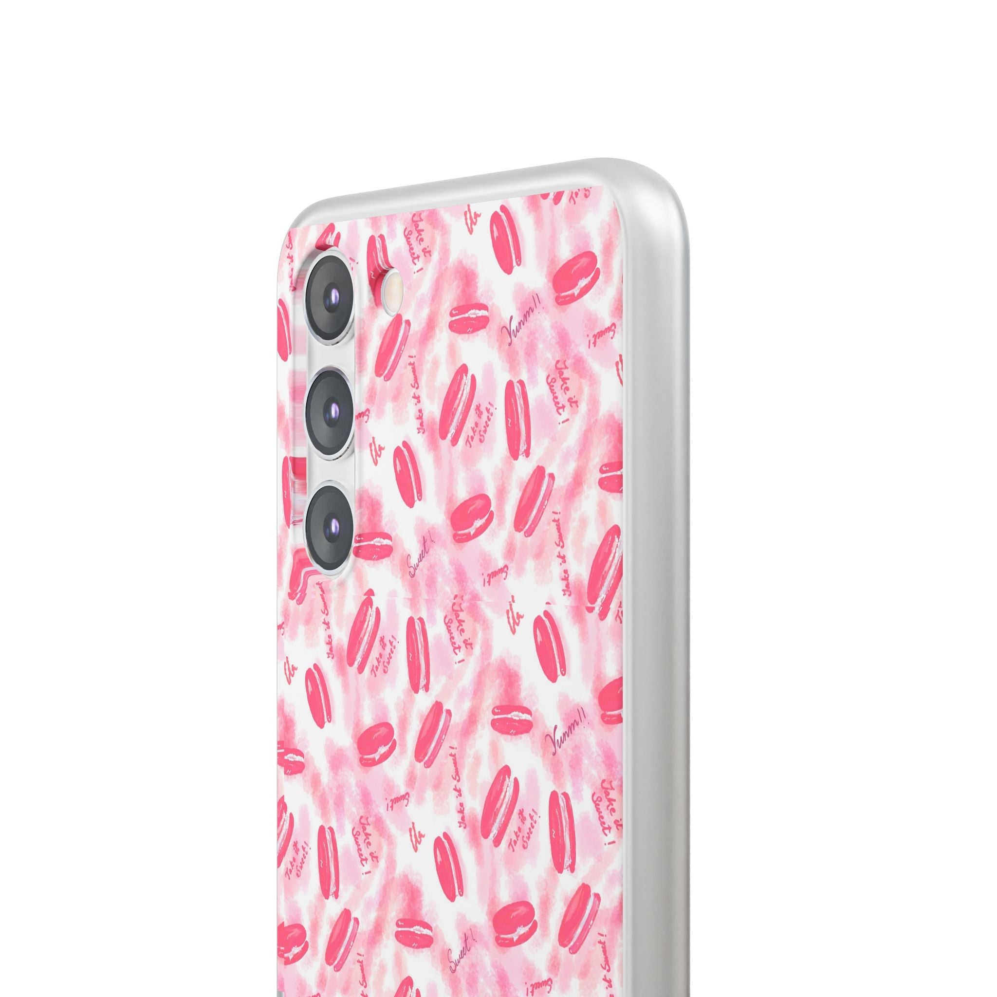 Macaron Hand Drawn Designed Flexi Phone Cases Printify