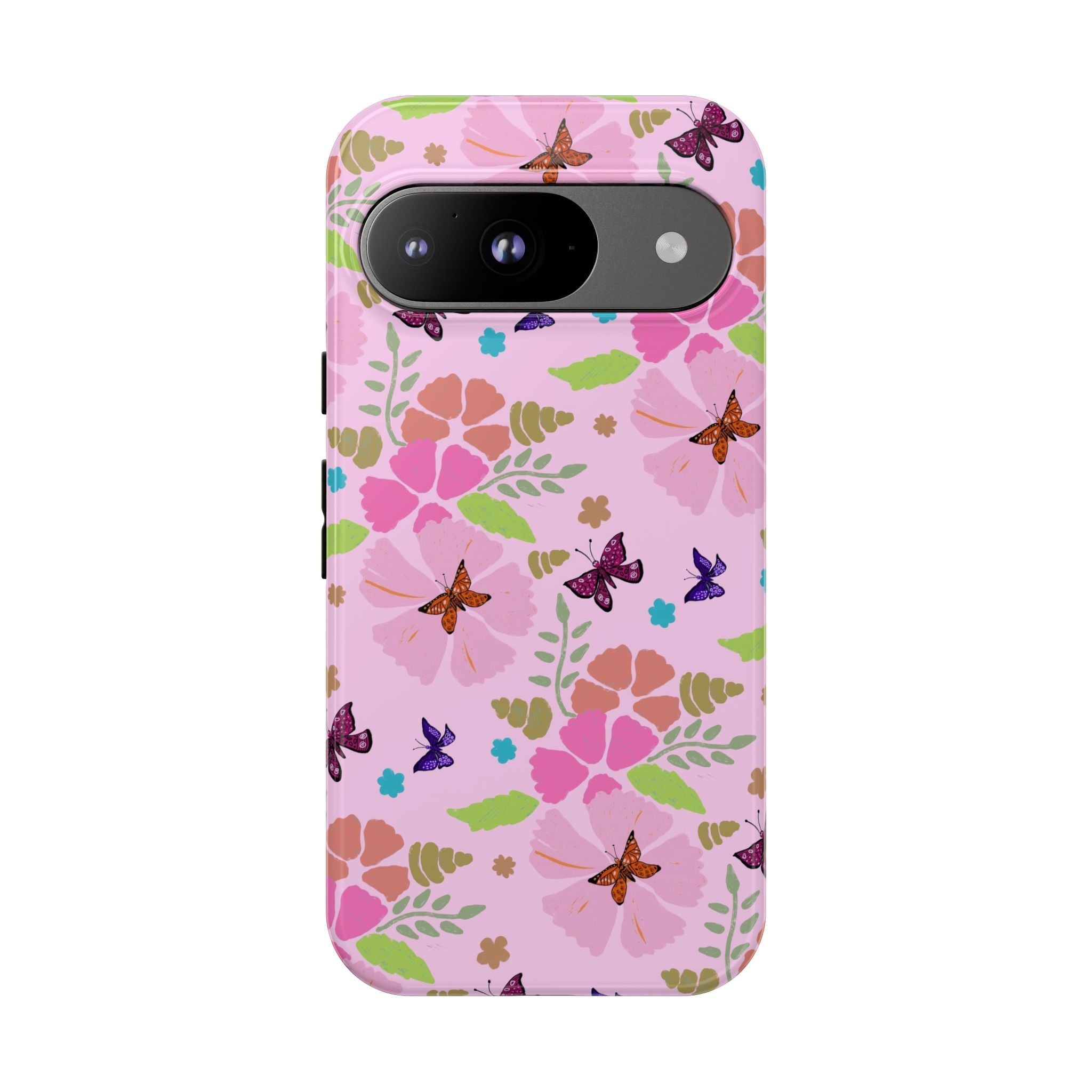 Pink Butterfly Garden Theme Tough Cases Printify