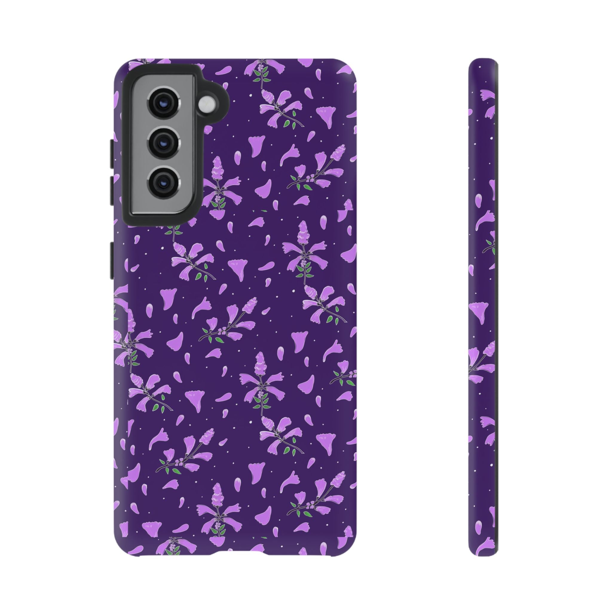Purple Wild Flower Tough Phone Cases Printify