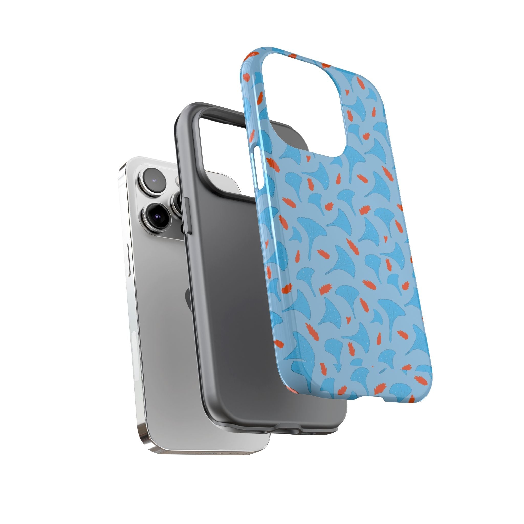 Blue Orange Odd Shape Themed Tough Cases Printify