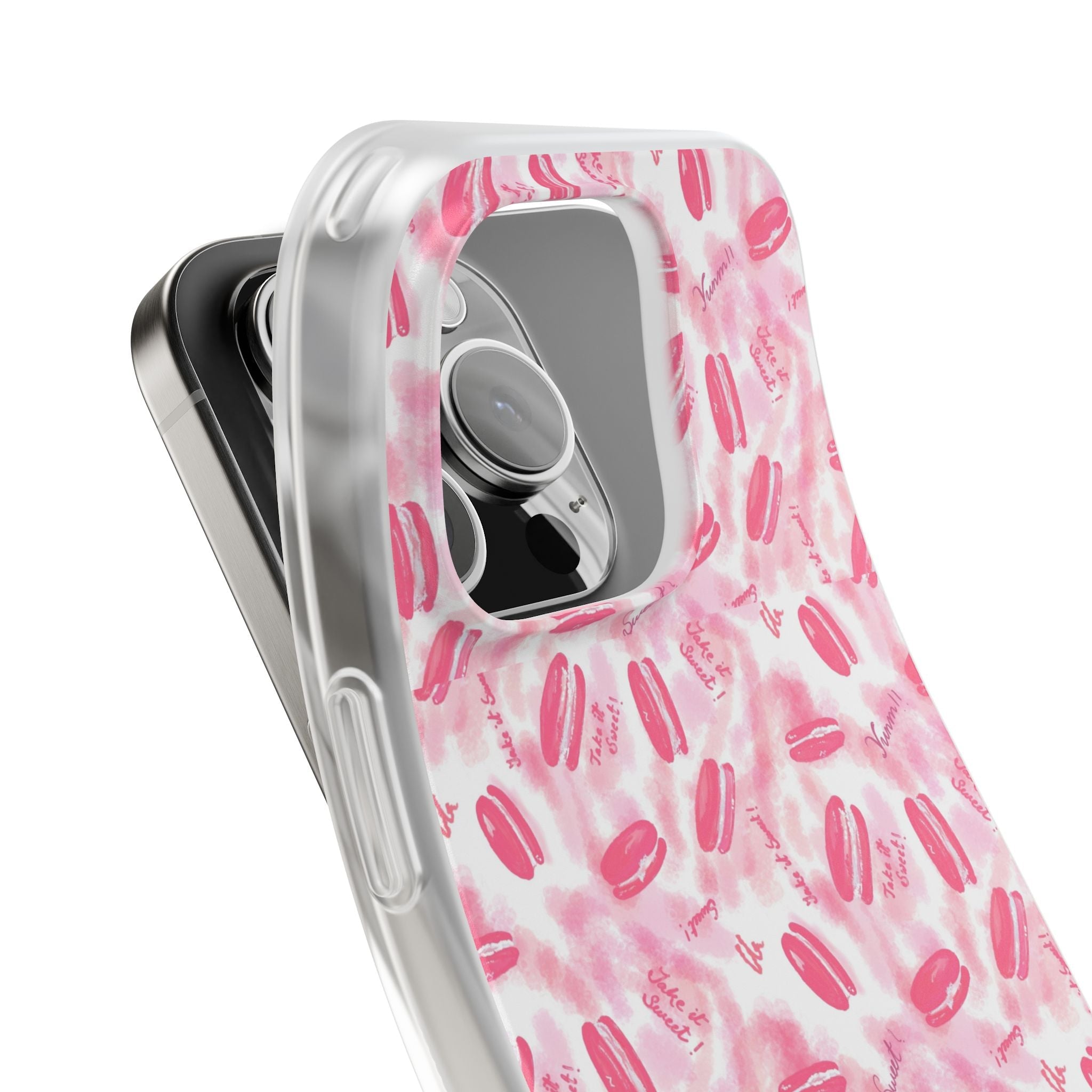 Macaron Hand Drawn Designed Flexi Phone Cases Printify