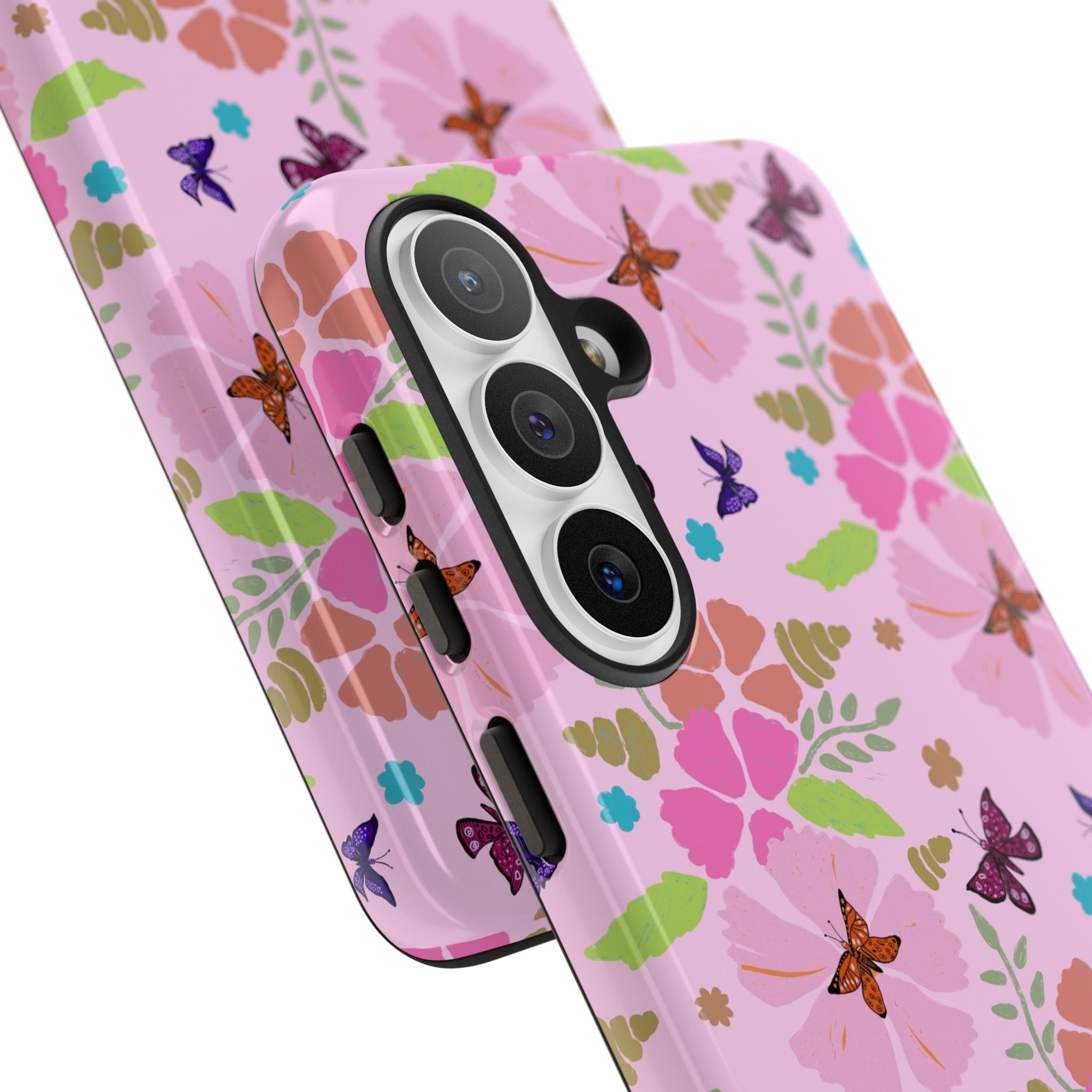 Pink Butterfly Garden Theme Tough Cases Printify