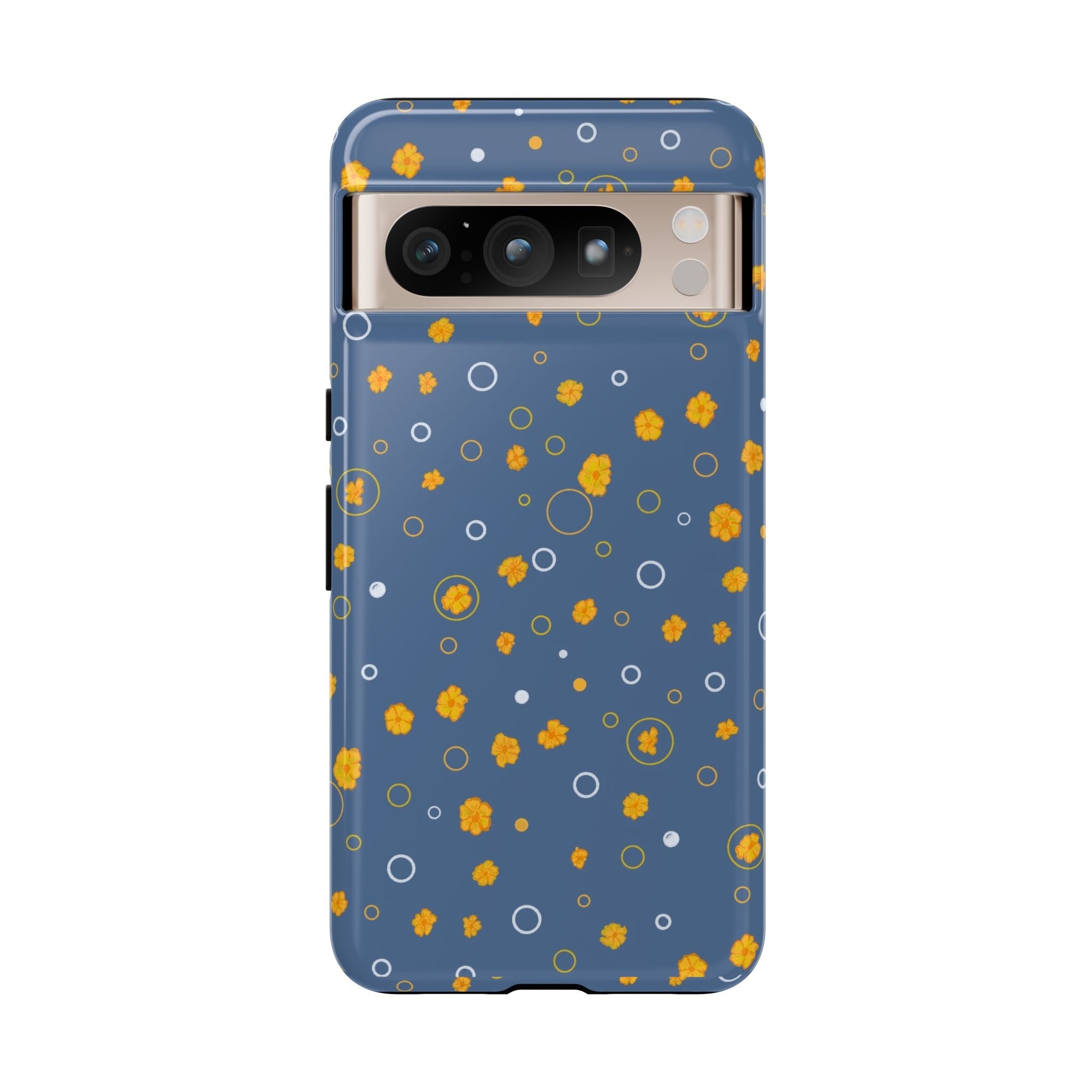 Bluish Grey -Small Cute Wild Flower -Hand Designed Prints-Tough Cases Printify