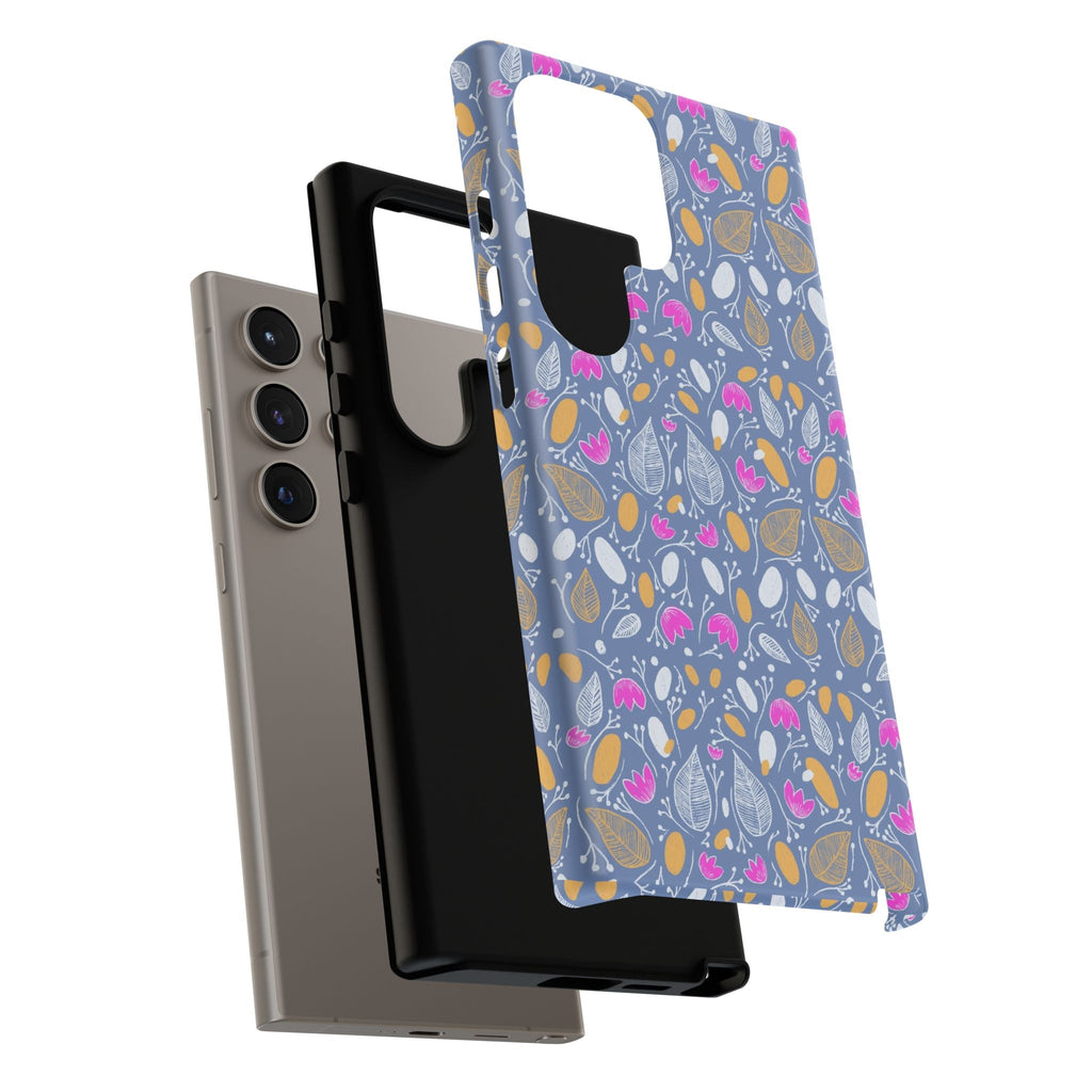 Abstract Grey Small BotanicThemed Tough Cases-Matte and Glossy Printify