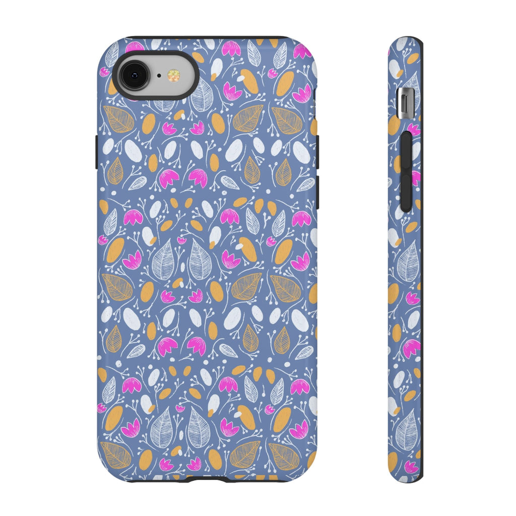 Abstract Grey Small BotanicThemed Tough Cases-Matte and Glossy Printify