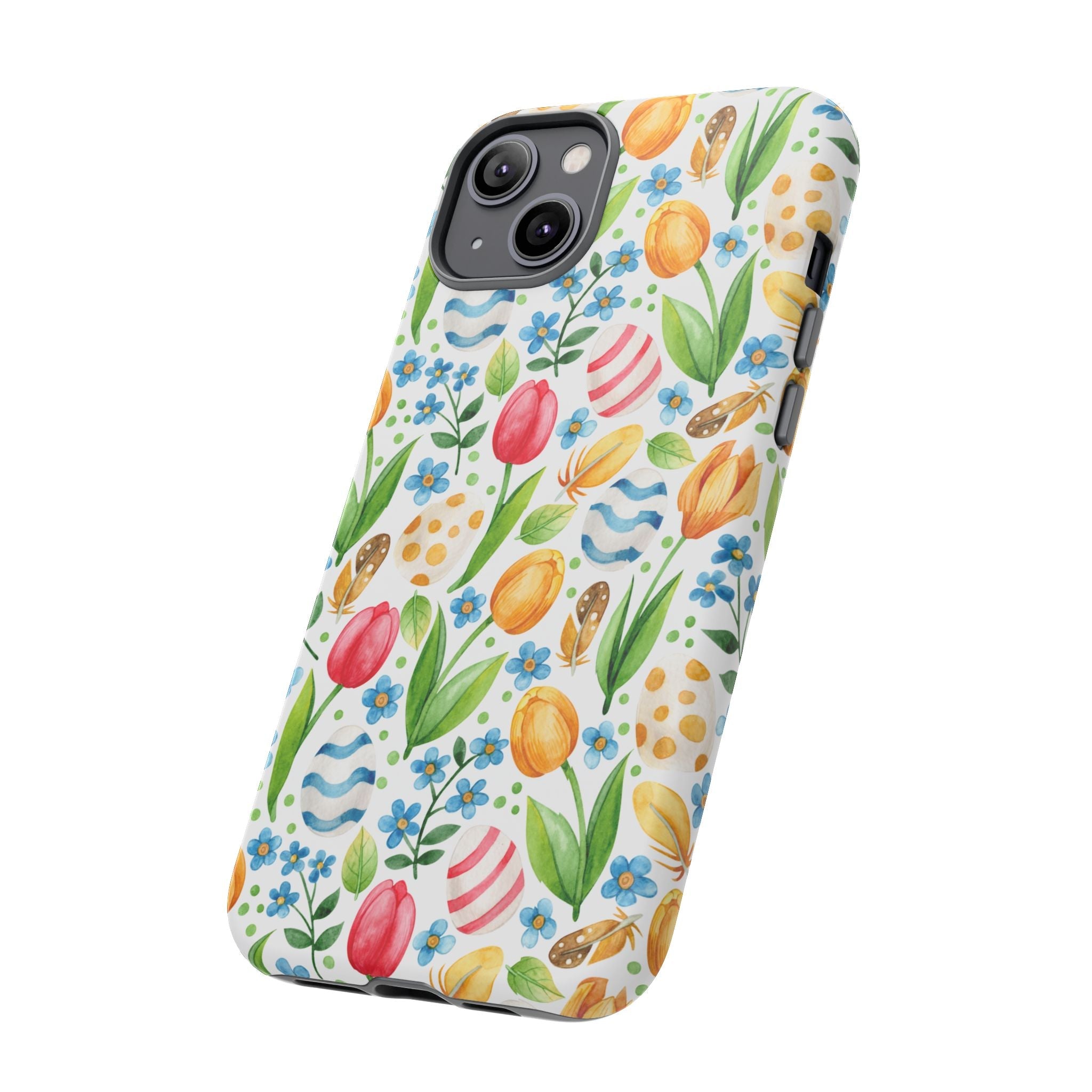 Cute Tulip Egg Theme Tough Cases Printify