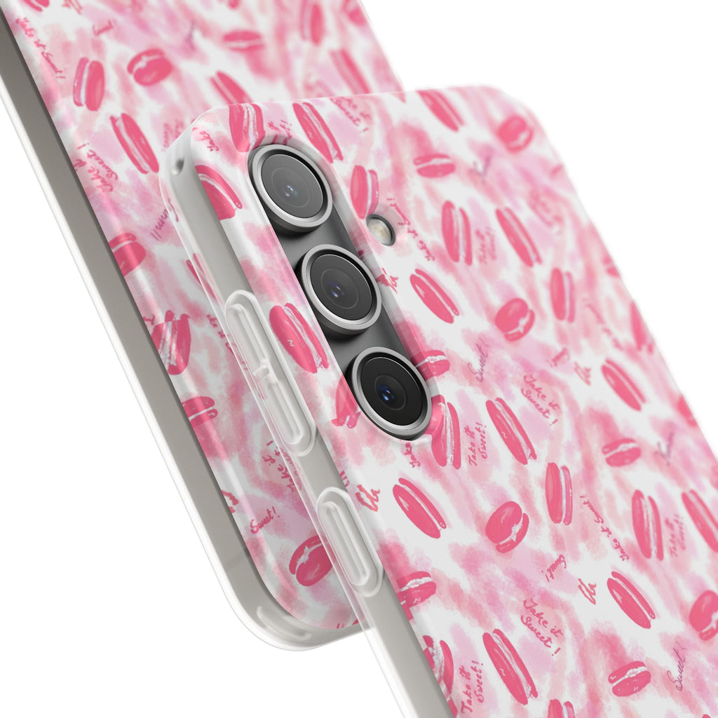 Macaron Hand Drawn Designed Flexi Phone Cases Printify