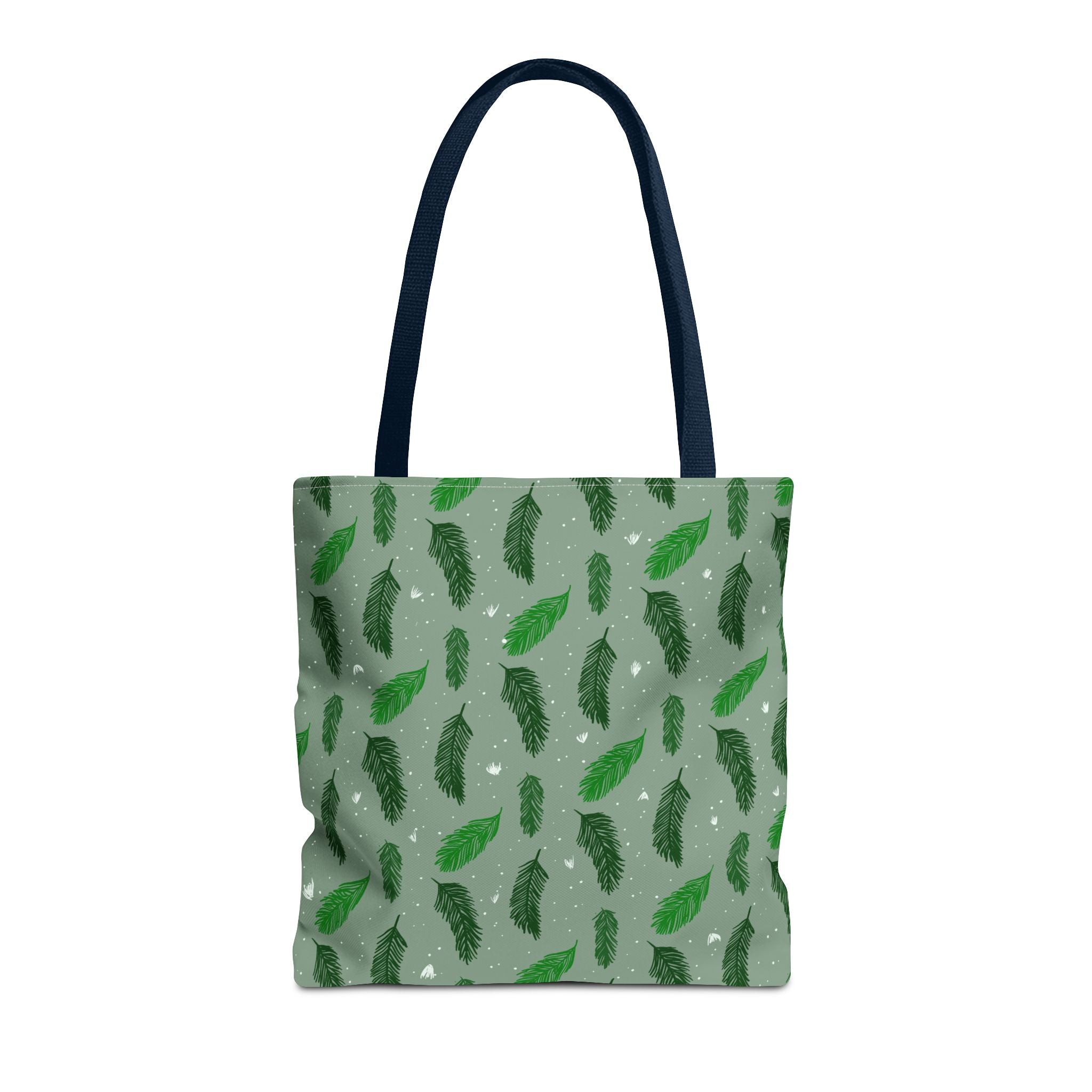 Olive Green Hand Drawn Botanic Print Tote Bags Printify