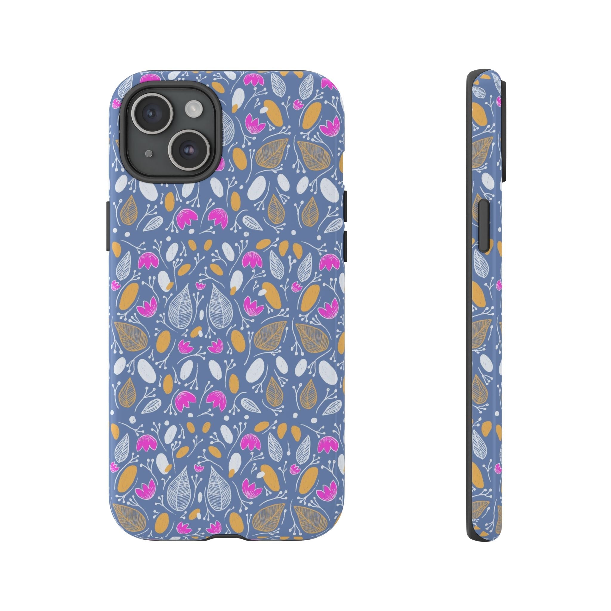 Abstract Grey Small BotanicThemed Tough Cases-Matte and Glossy Printify