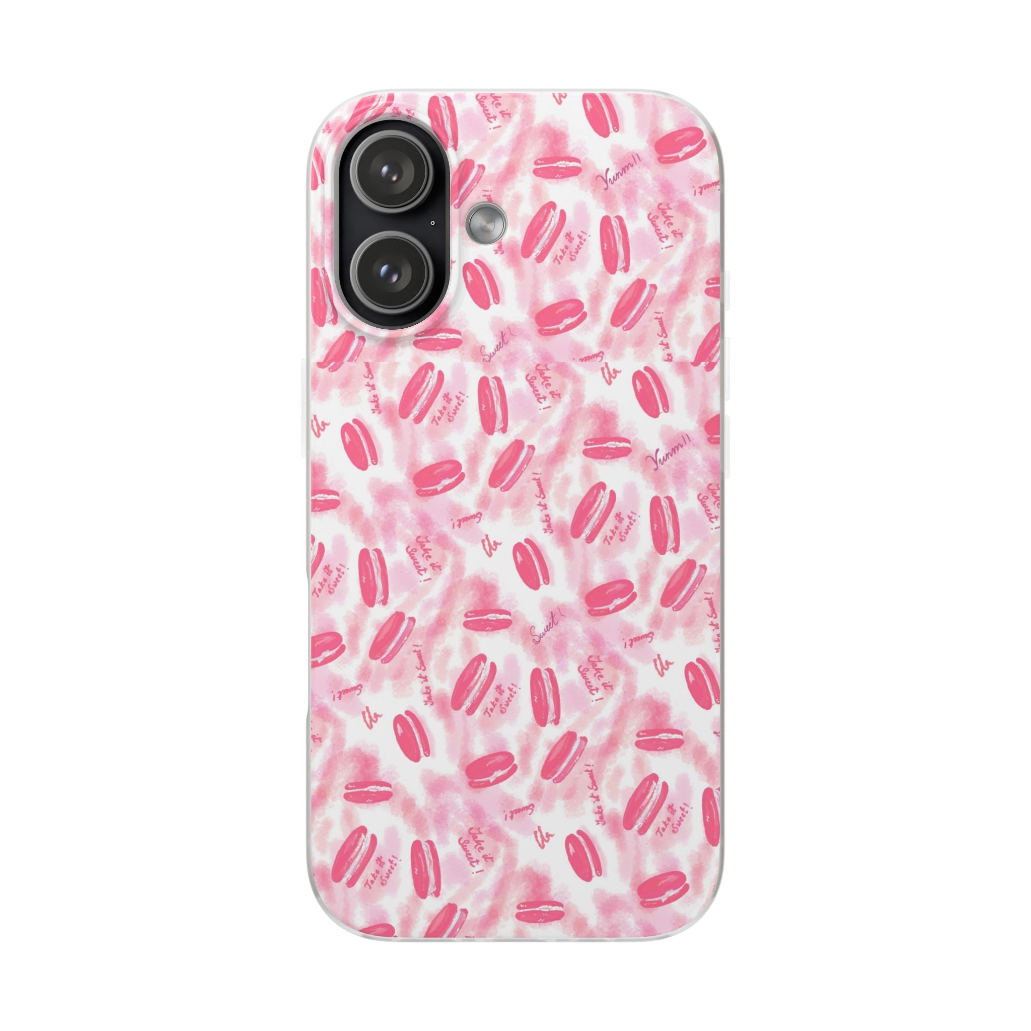 Macaron Hand Drawn Designed Flexi Phone Cases Printify