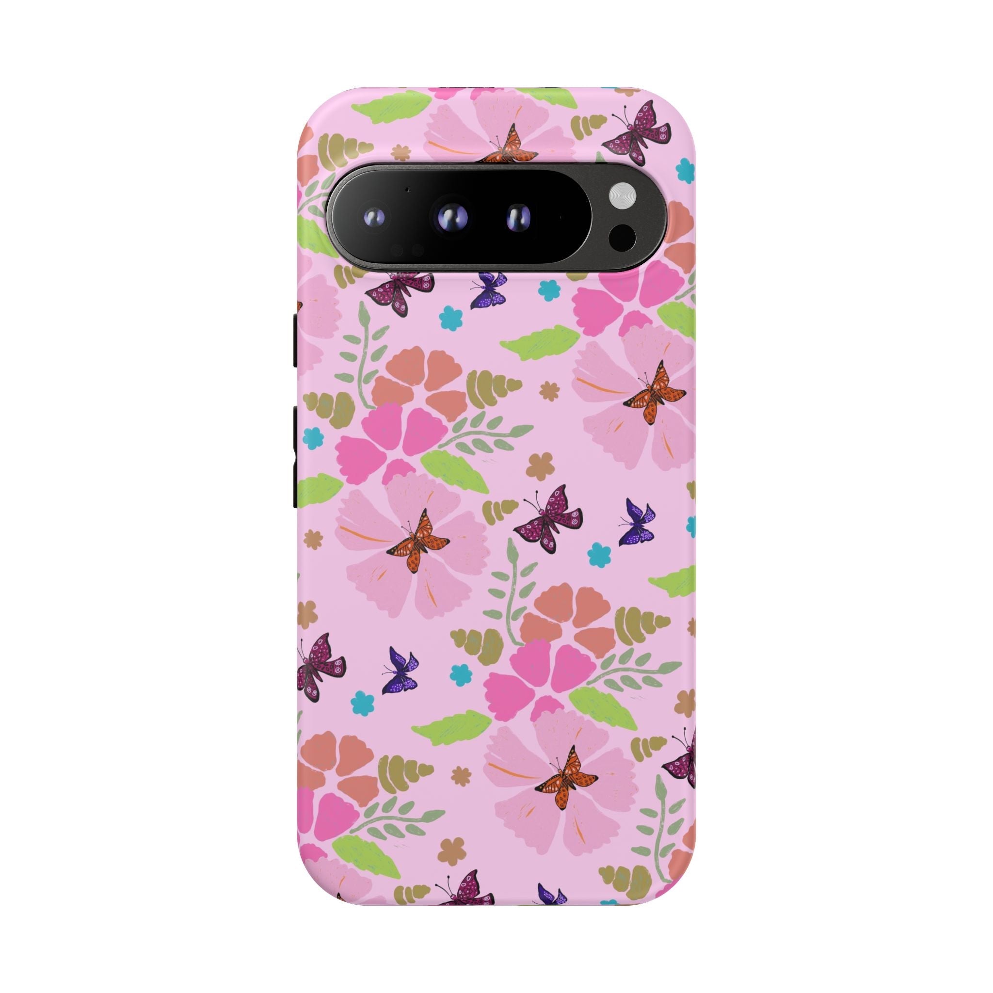 Pink Butterfly Garden Theme Tough Cases Printify