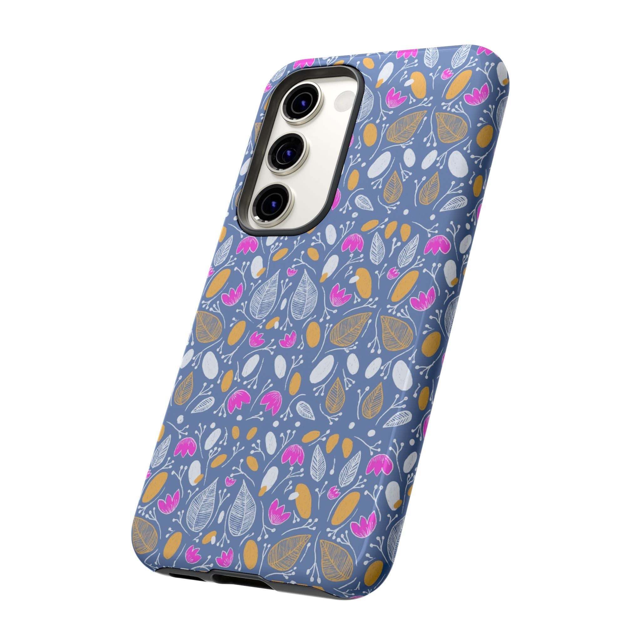 Abstract Grey Small BotanicThemed Tough Cases-Matte and Glossy Printify