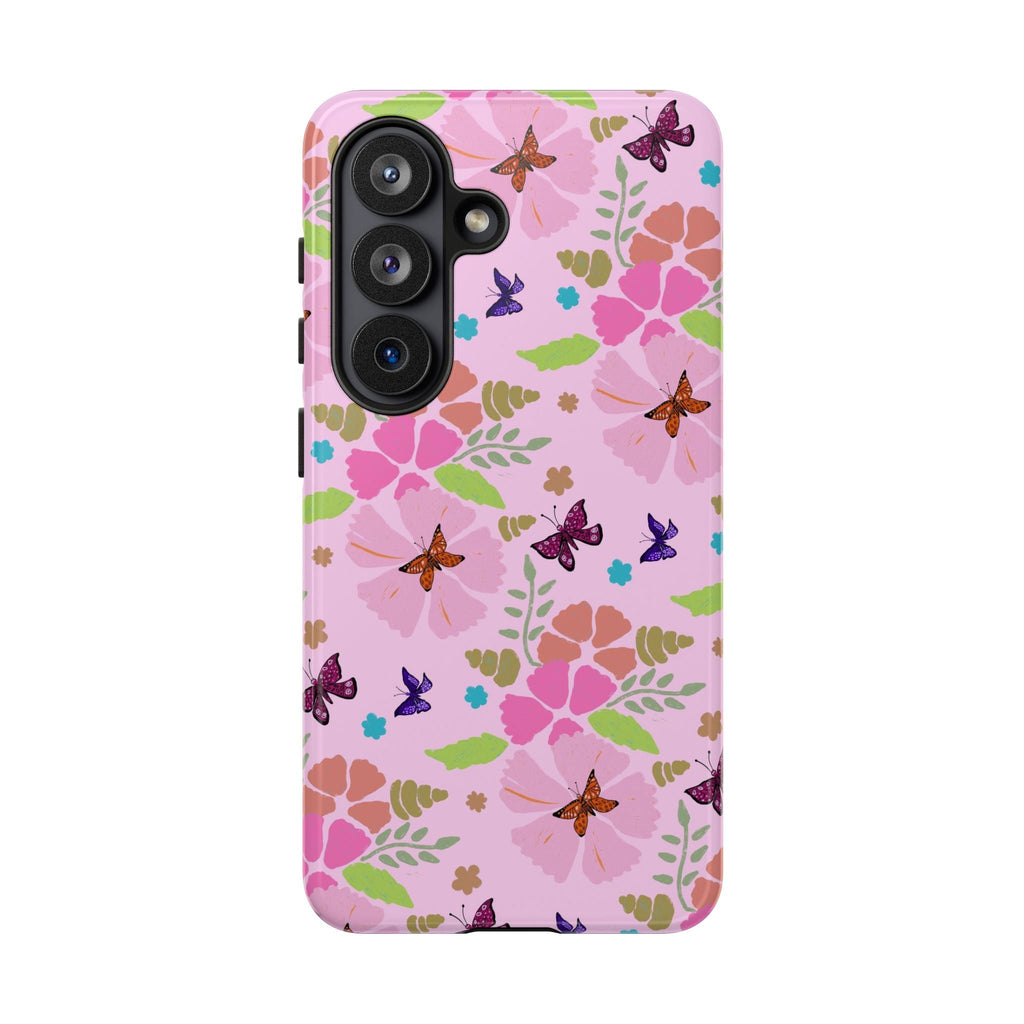 Pink Butterfly Garden Theme Tough Cases Printify