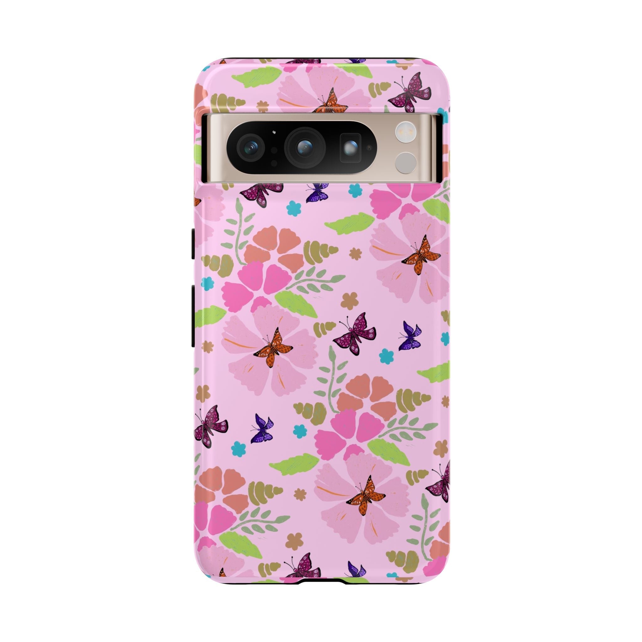 Pink Butterfly Garden Theme Tough Cases Printify