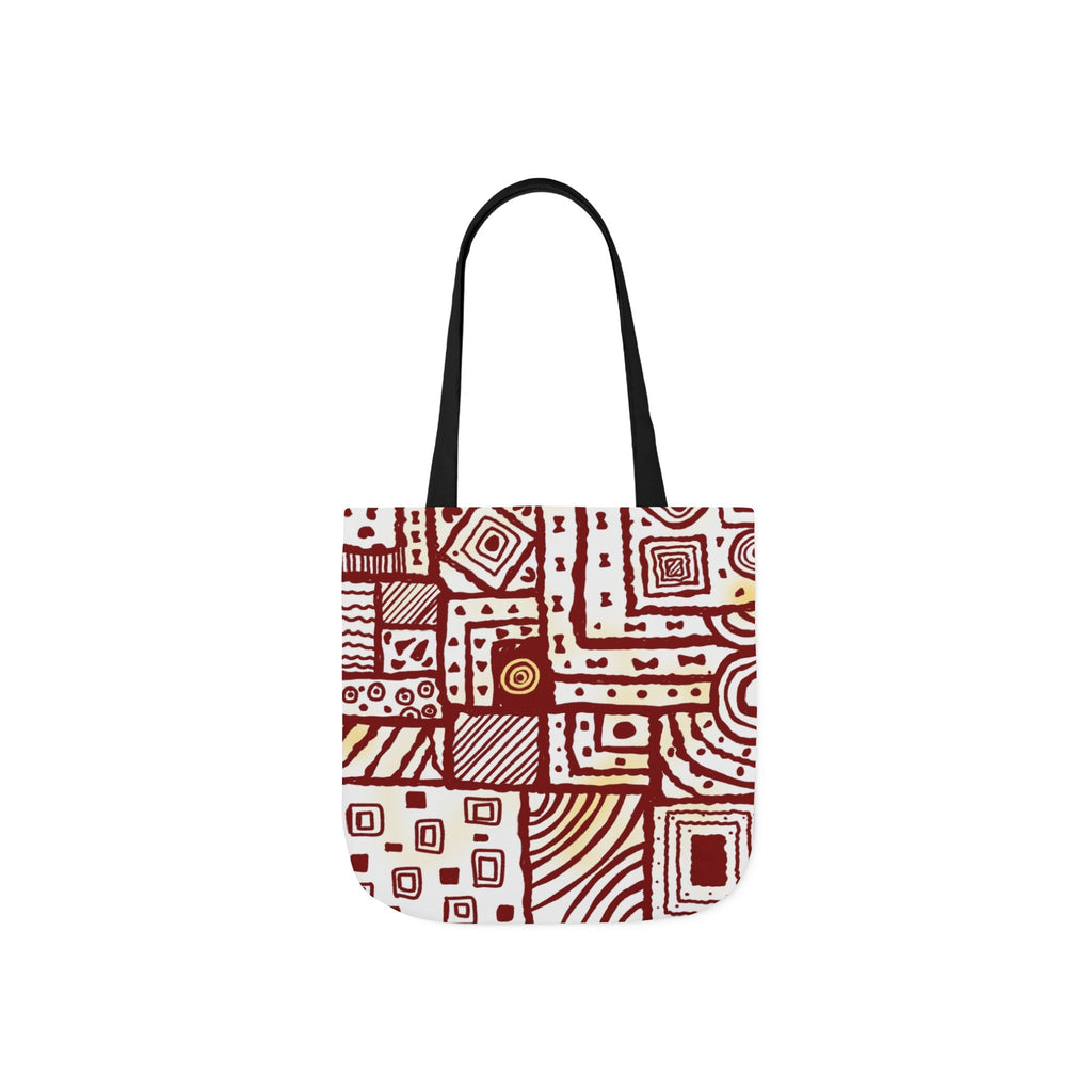 Abstract Pattern Canvas Tote Bag, 5-Color Straps Printify