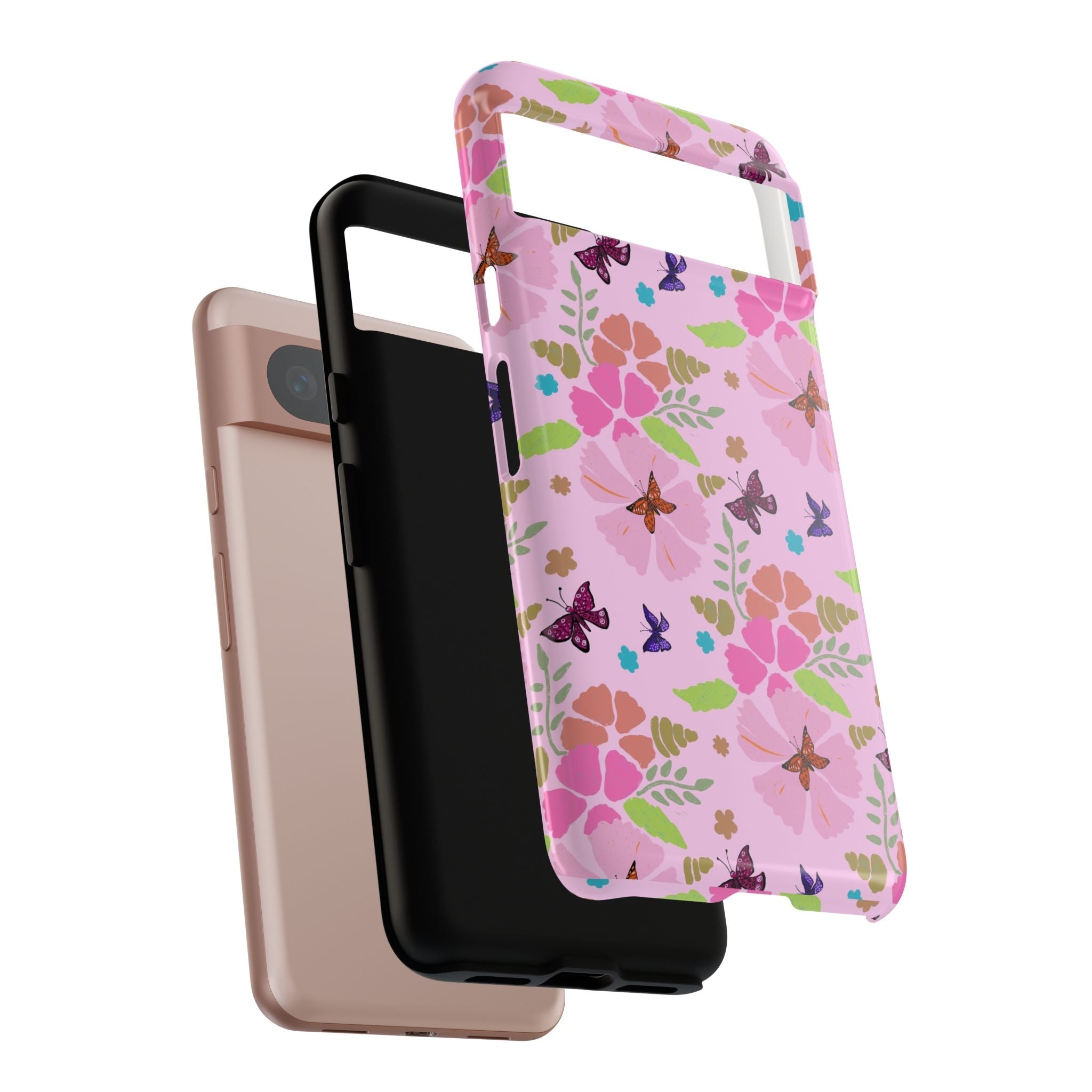 Pink Butterfly Garden Theme Tough Cases Printify
