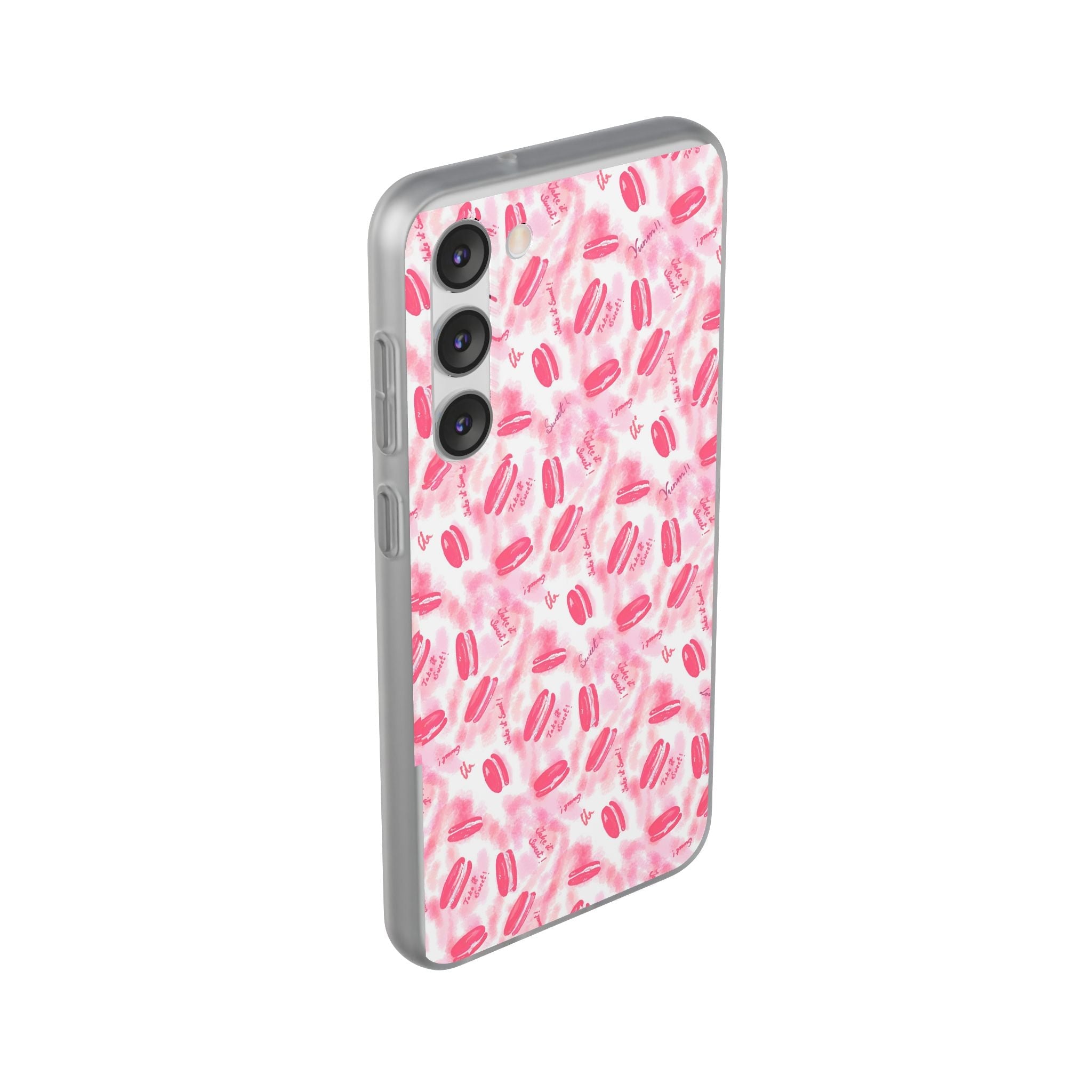 Macaron Hand Drawn Designed Flexi Phone Cases Printify