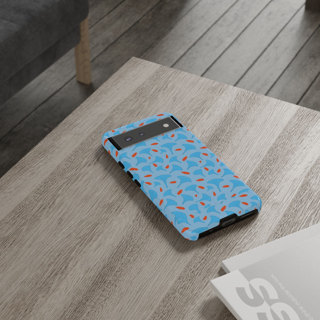Blue Orange Odd Shape Themed Tough Cases Printify