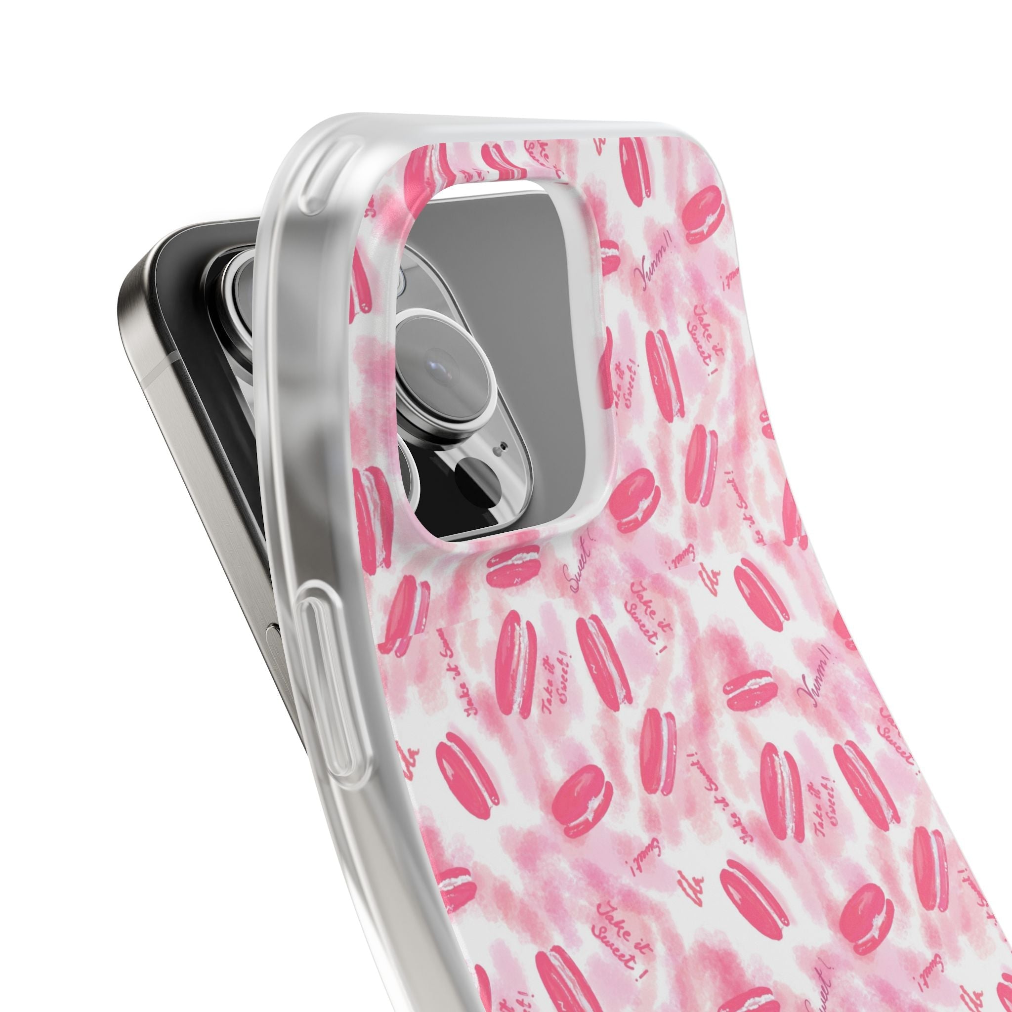 Macaron Hand Drawn Designed Flexi Phone Cases Printify