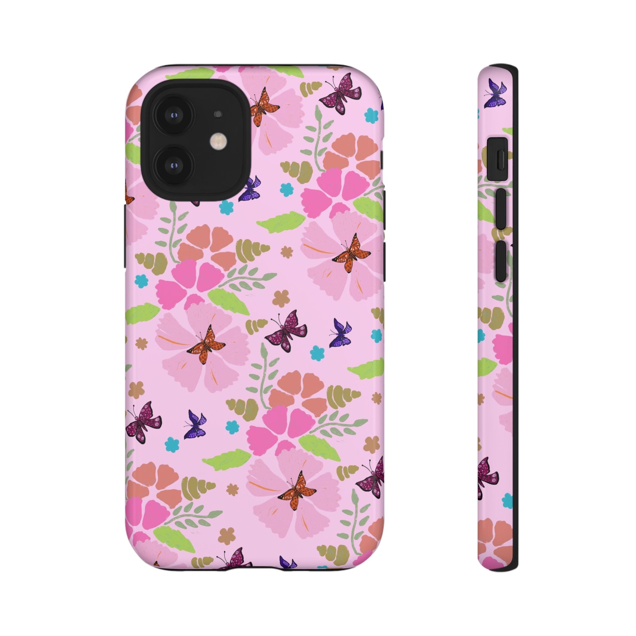 Pink Butterfly Garden Theme Tough Cases Printify