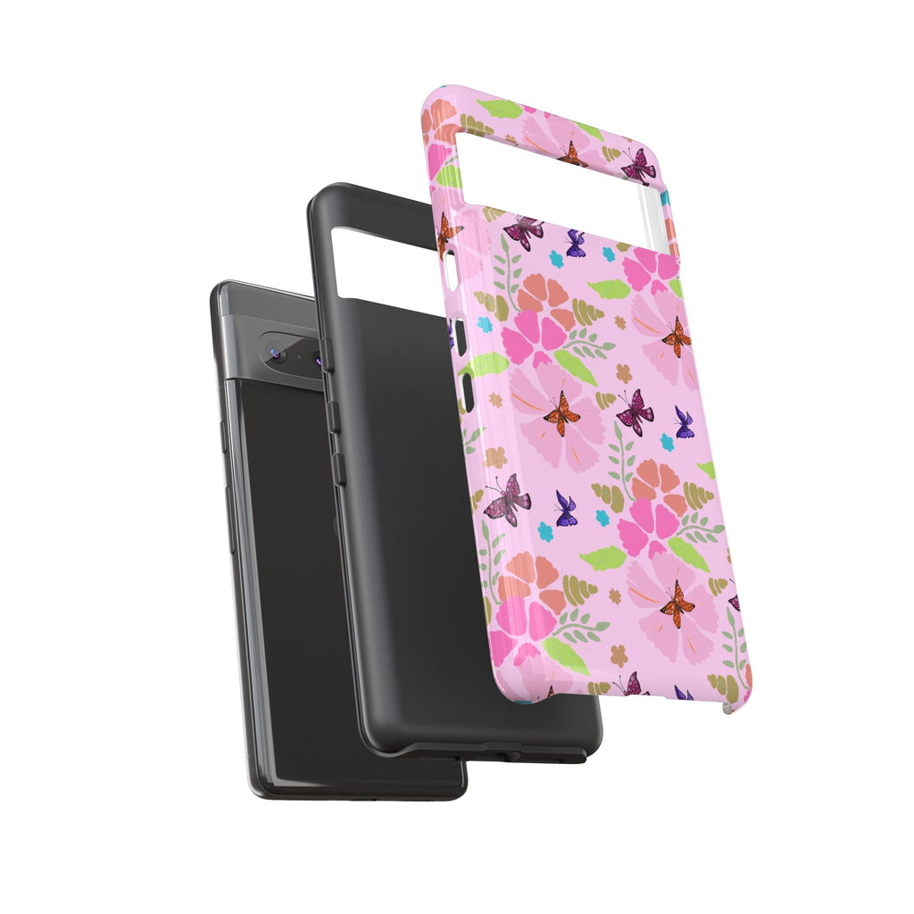 Pink Butterfly Garden Theme Tough Cases Printify