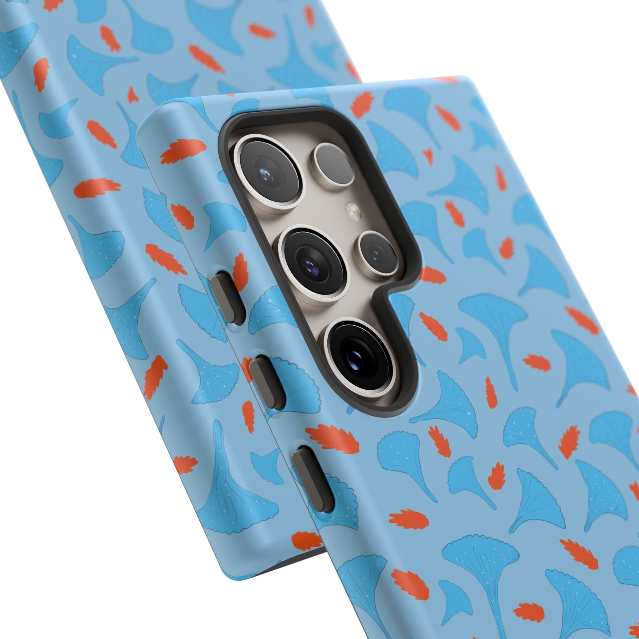 Blue Orange Odd Shape Themed Tough Cases Printify
