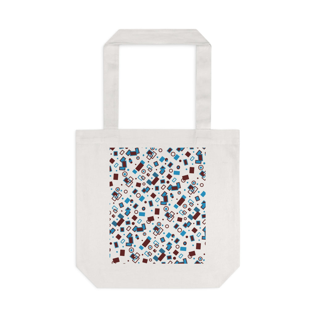 Geometric Shape Themed Cotton Tote Bag Printify
