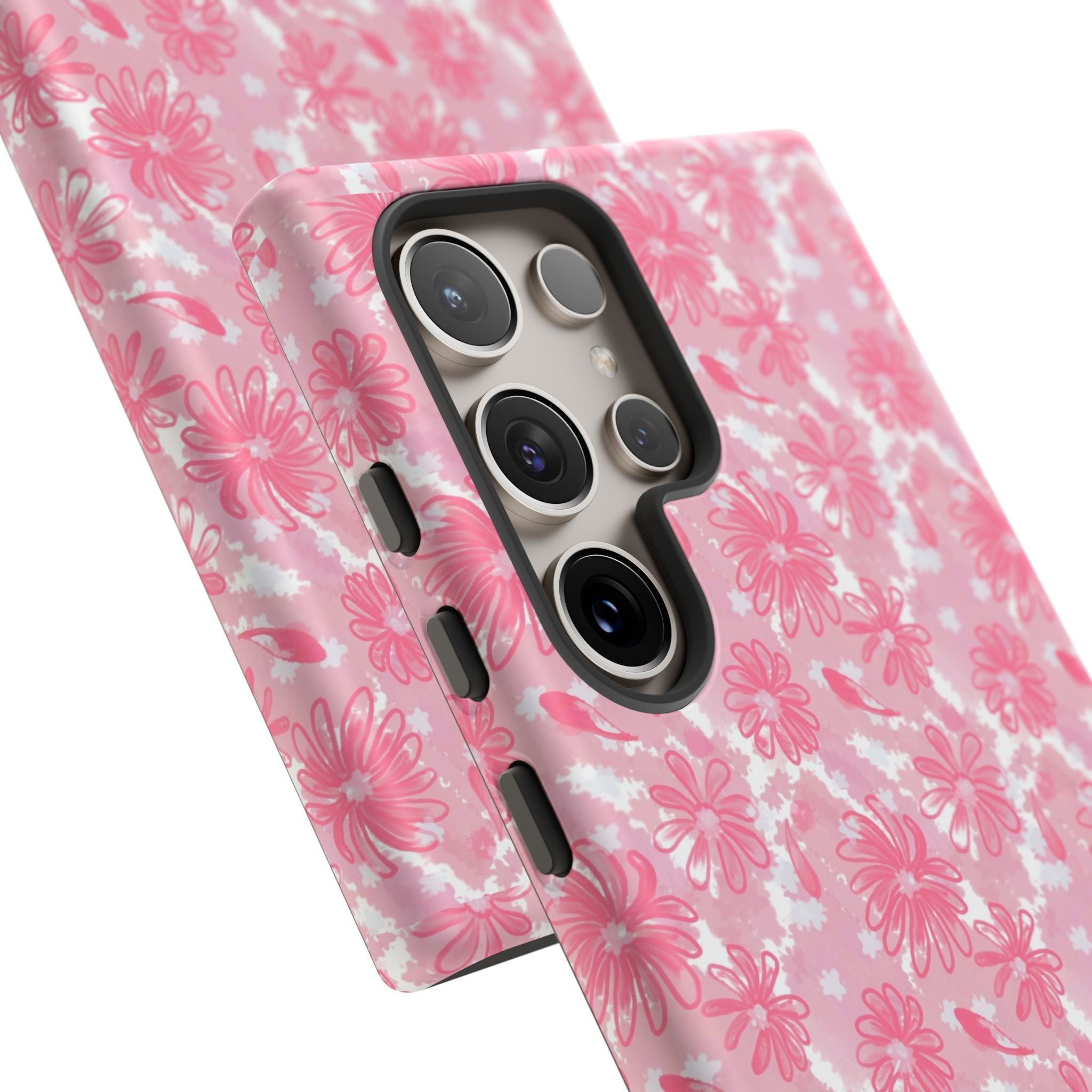 Flora Pink White Phone Case (Carry Original Art Drawn) Printify