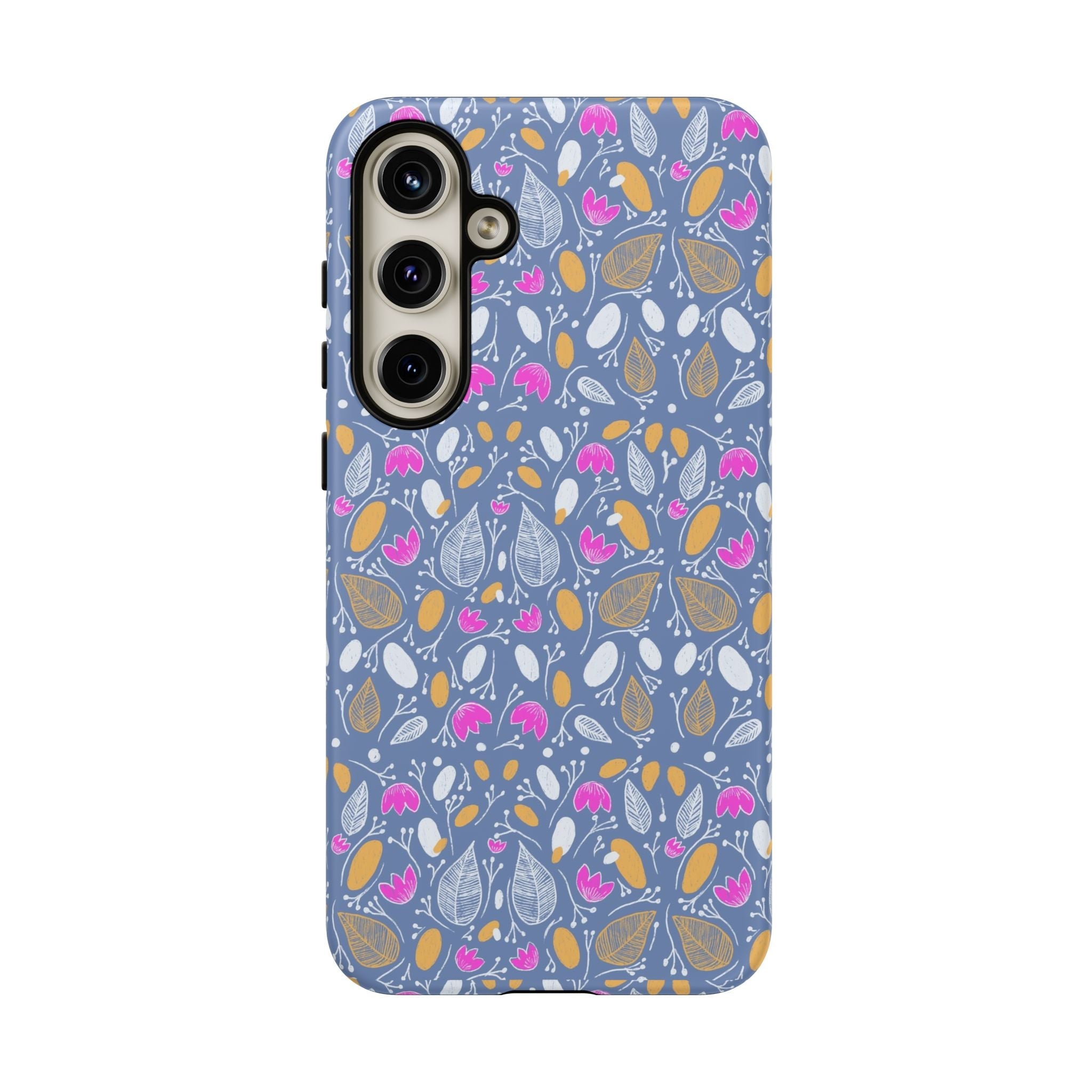 Abstract Grey Small BotanicThemed Tough Cases-Matte and Glossy Printify